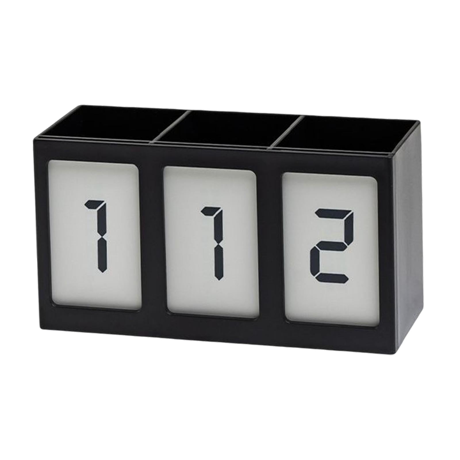 Multipurpose Pen Holder Divided Container for Dorm Bathroom Living Room Black