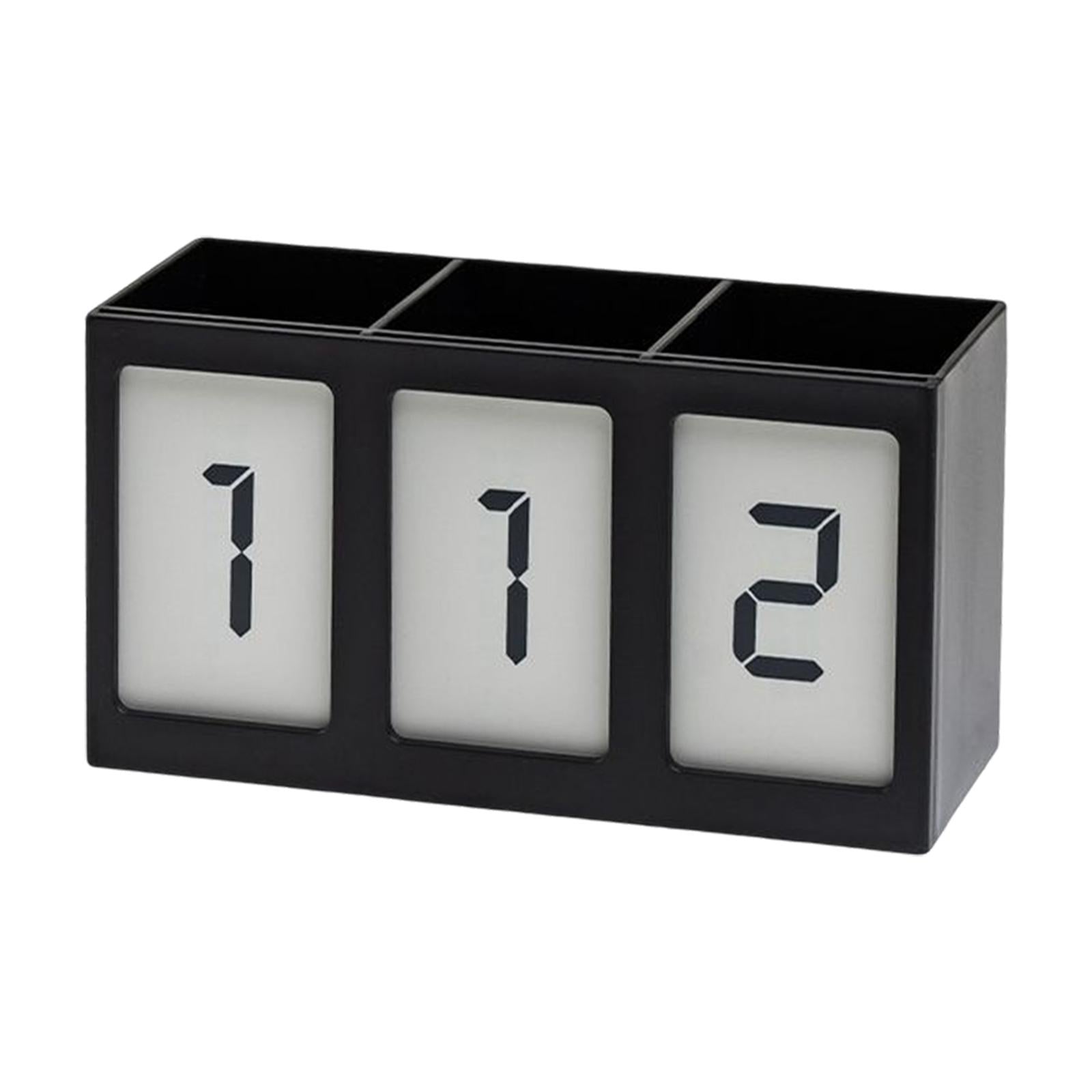 Multipurpose Pen Holder Divided Container for Dorm Bathroom Living Room Black