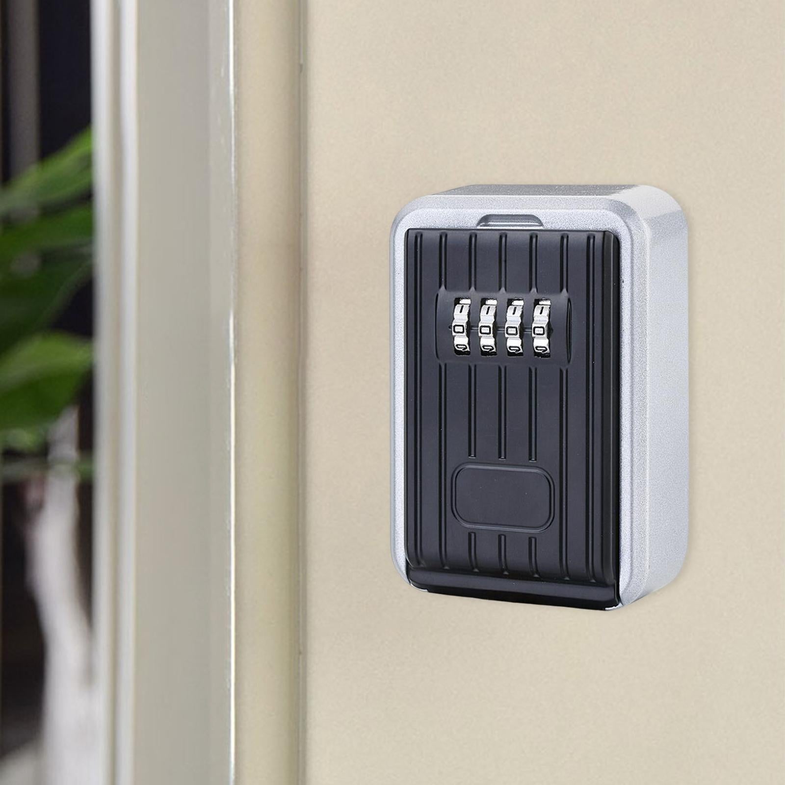 4 Digit Outdoor Password Key Box lock Box for Wall Contractors Emergency