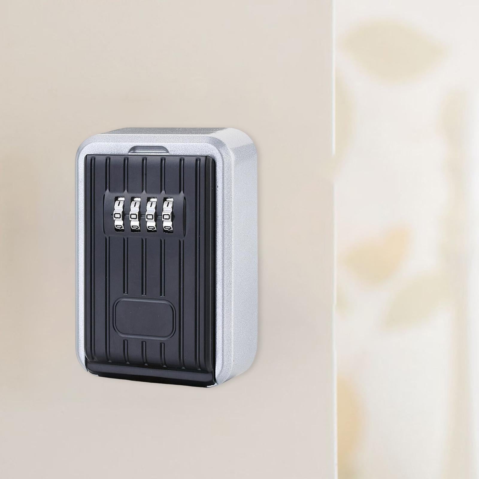 4 Digit Outdoor Password Key Box lock Box for Wall Contractors Emergency