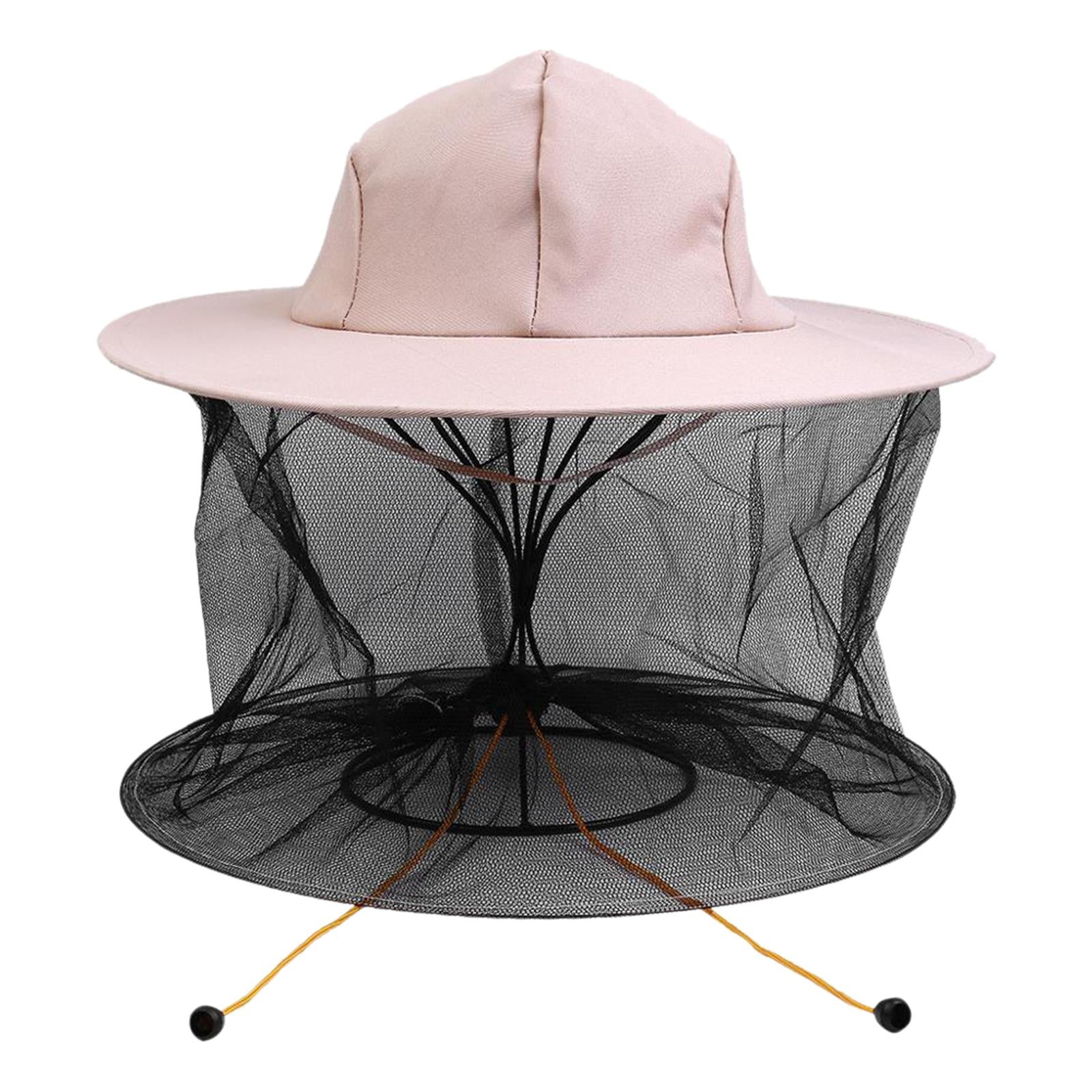 Unisex Beekeeper Veil Hat Beekeeping Cowboy Hat for Camping Outdoor Beginner