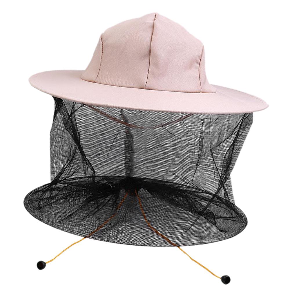 Unisex Beekeeper Veil Hat Beekeeping Cowboy Hat for Camping Outdoor Beginner