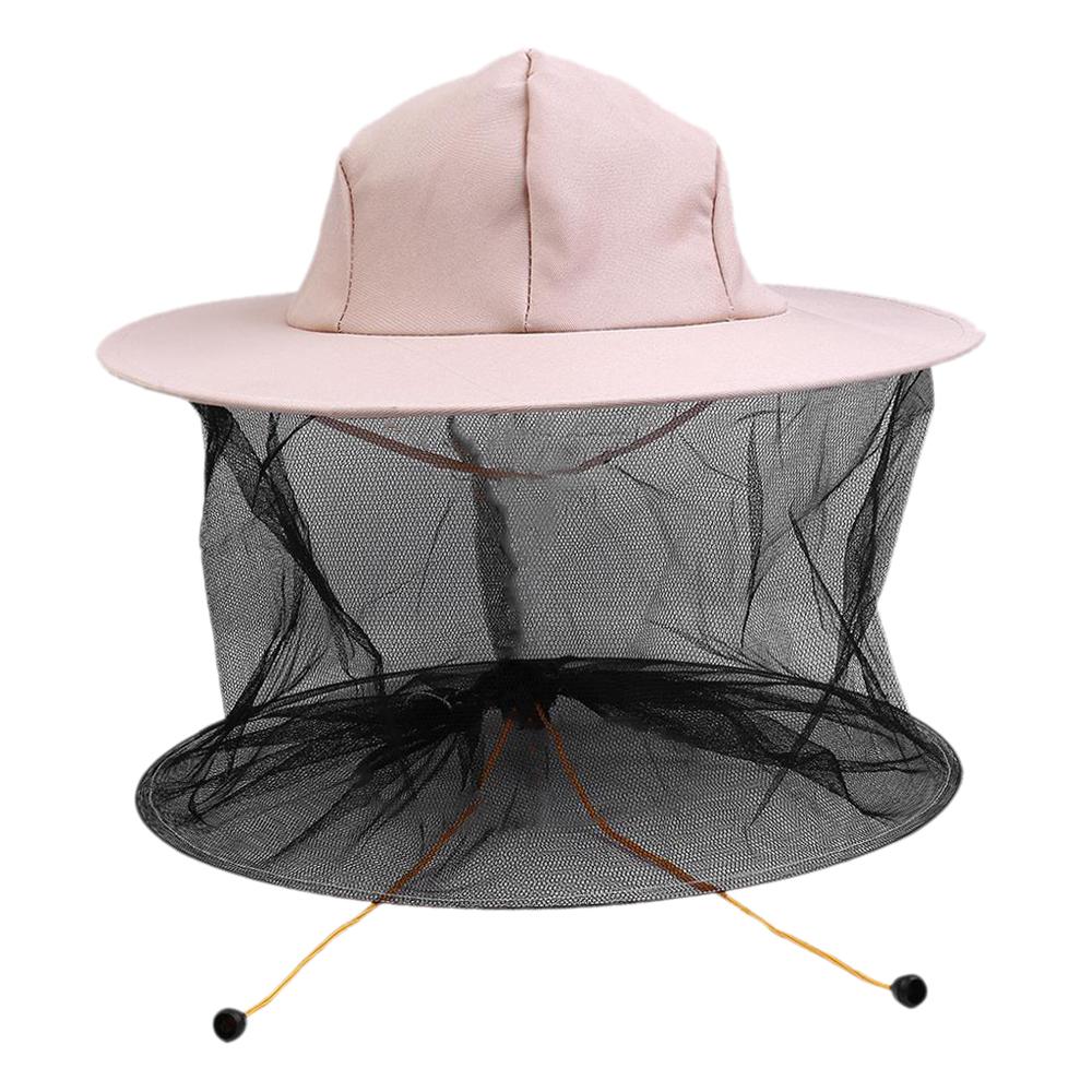 Unisex Beekeeper Veil Hat Beekeeping Cowboy Hat for Camping Outdoor Beginner