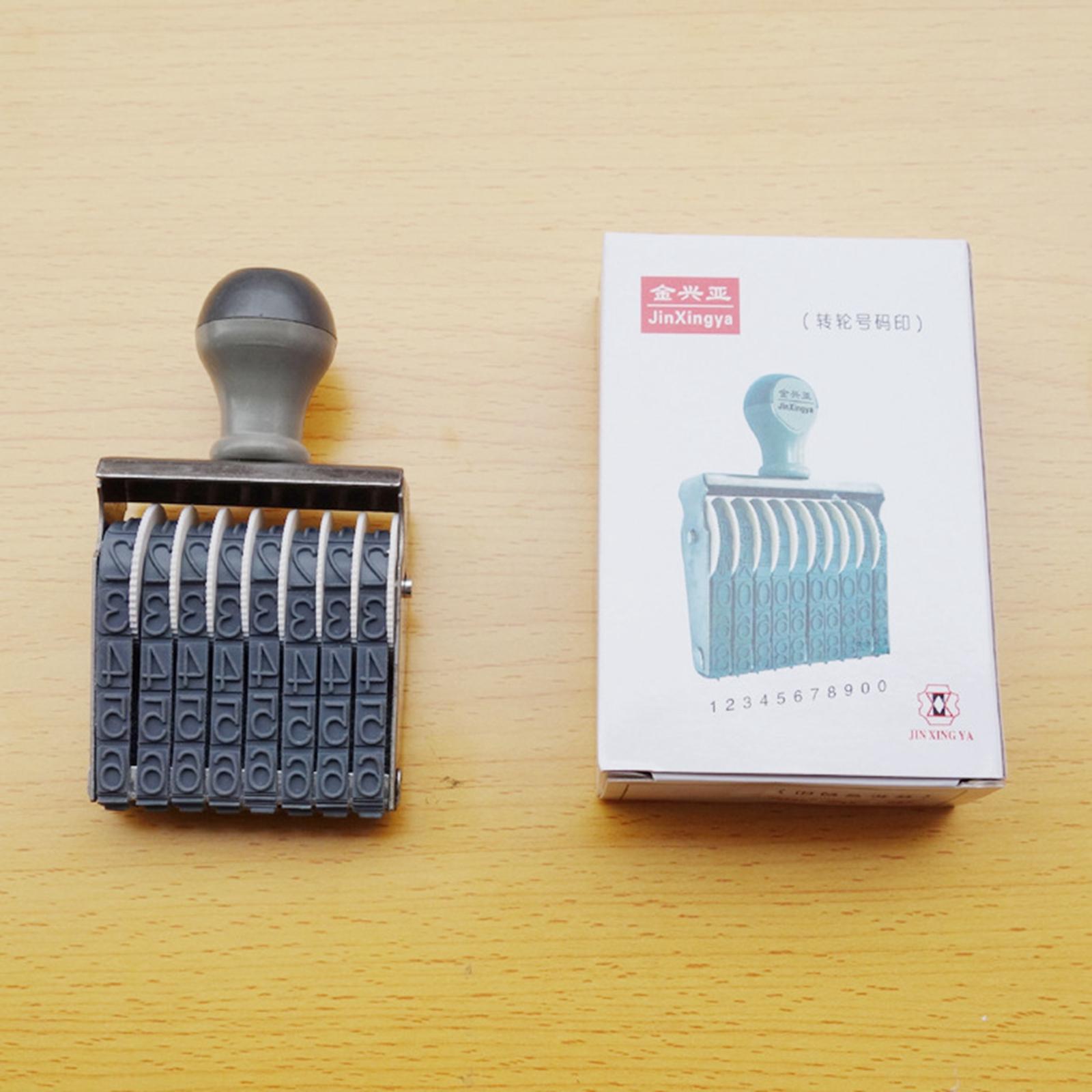 Numbering Stamp Numeric Rolling 8 digits Symbol for Stationery Office Date