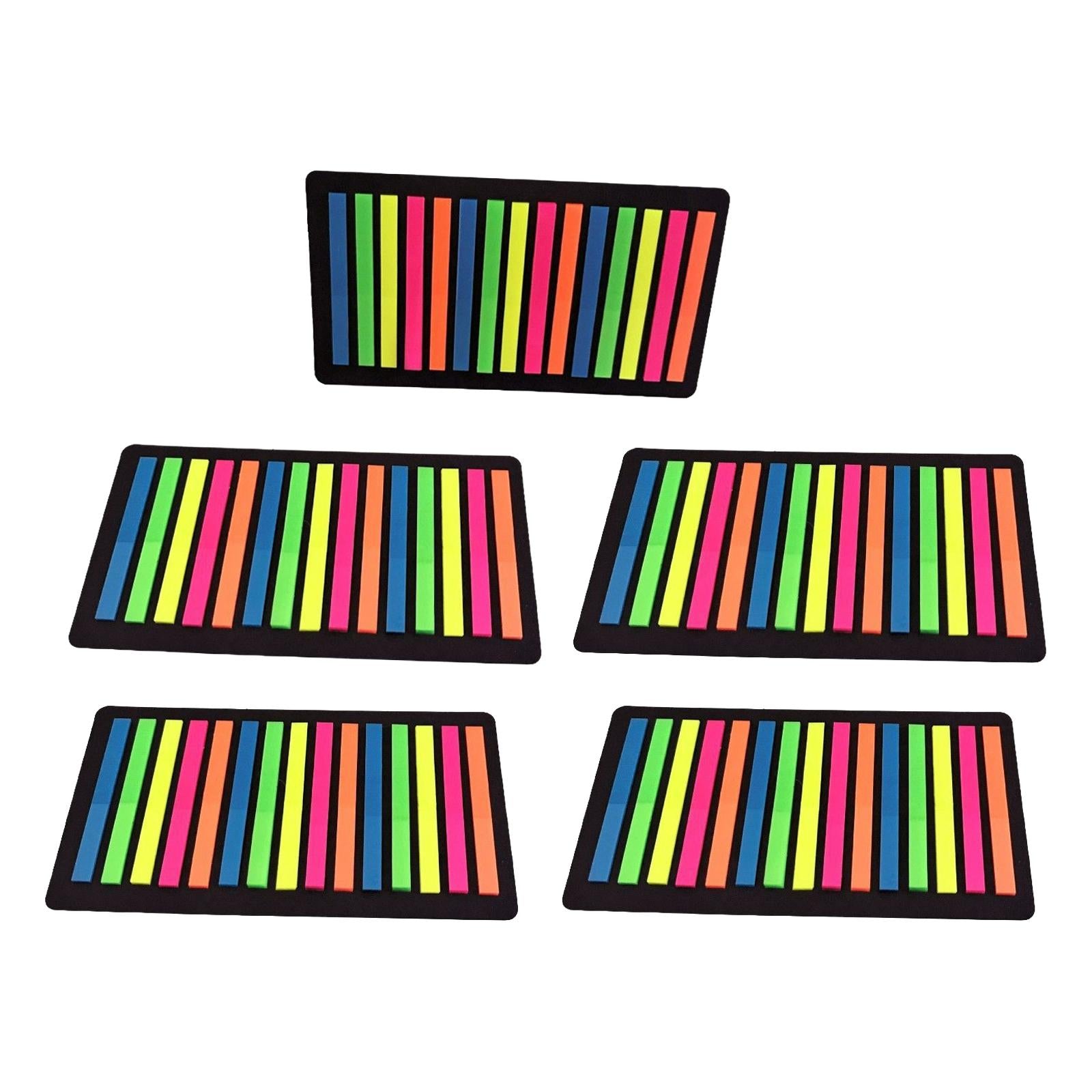 5 Pieces Colored Sticky Tabs Sticky Notes Flags Stickers for Diaries