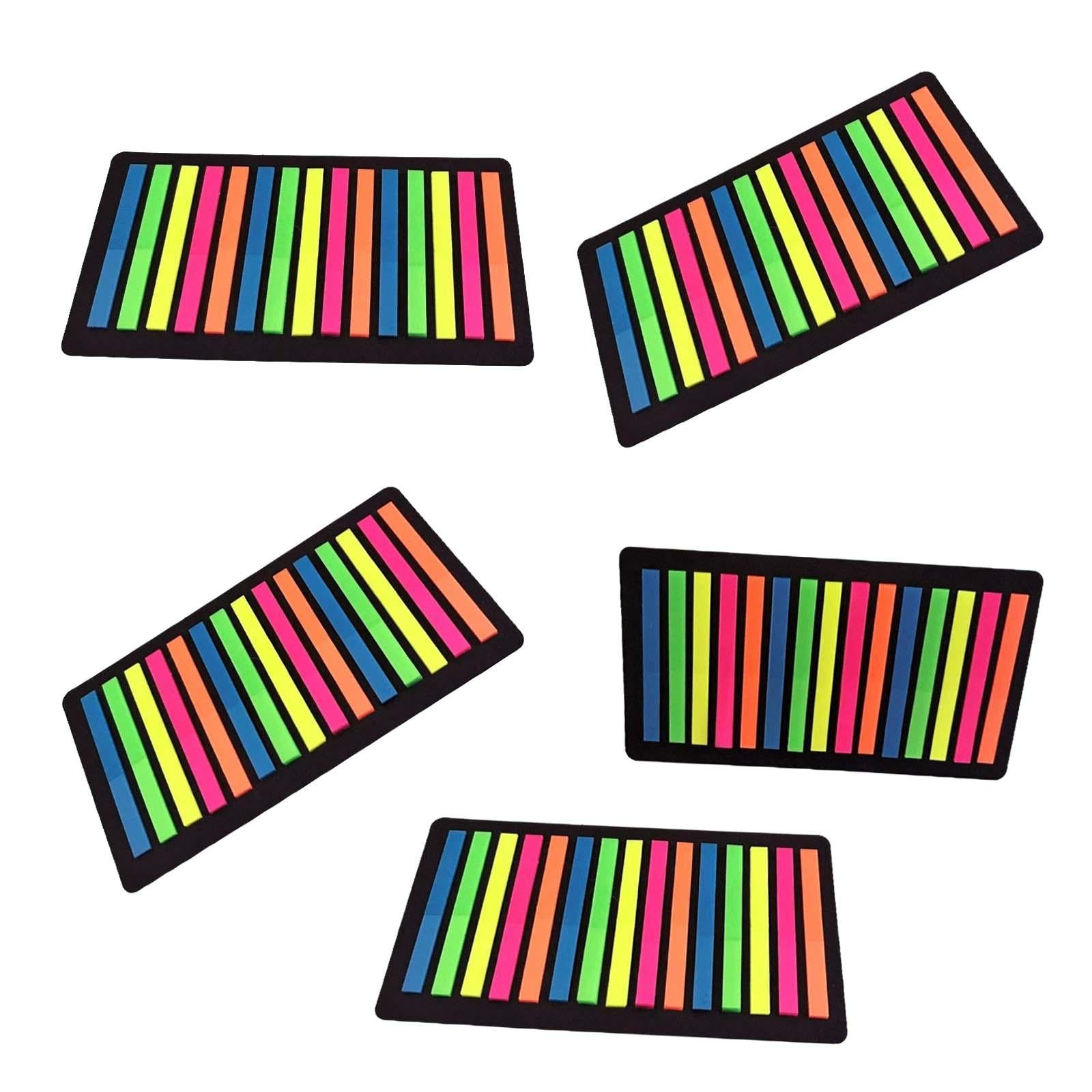 5 Pieces Colored Sticky Tabs Sticky Notes Flags Stickers for Diaries