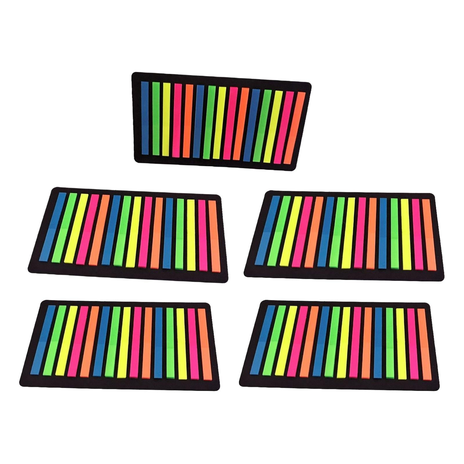 5 Pieces Colored Sticky Tabs Sticky Notes Flags Stickers for Diaries