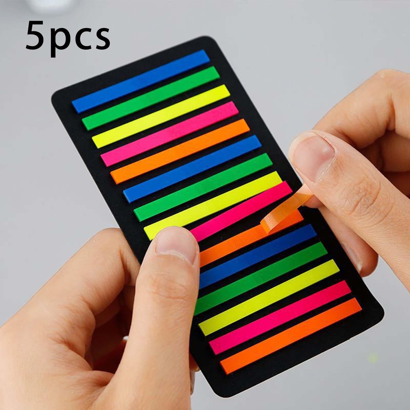 5 Pieces Colored Sticky Tabs Sticky Notes Flags Stickers for Diaries