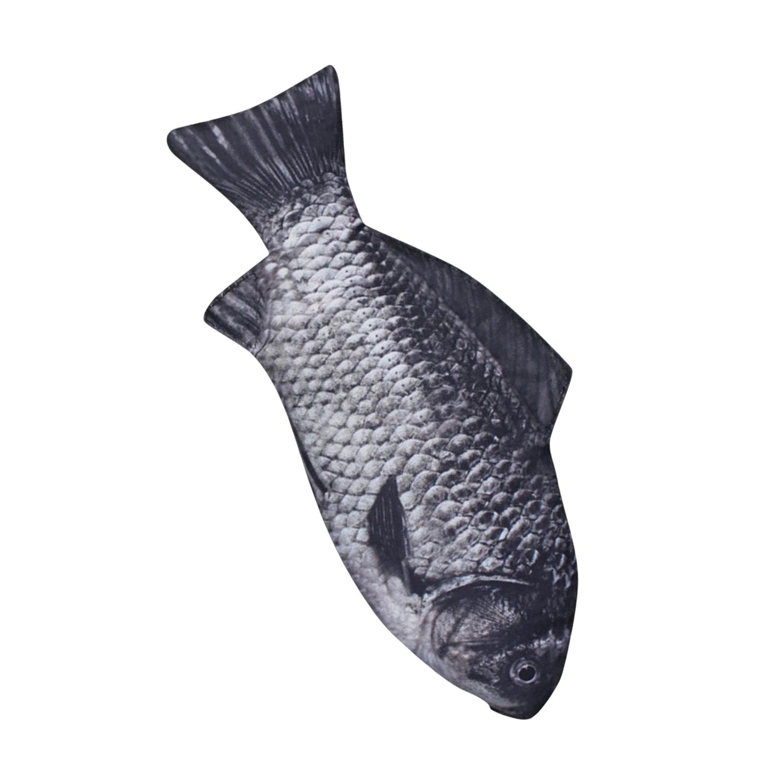 Fish Shape Pencil Case Pen Bag Creative Make up Pouch for Birthday Gift