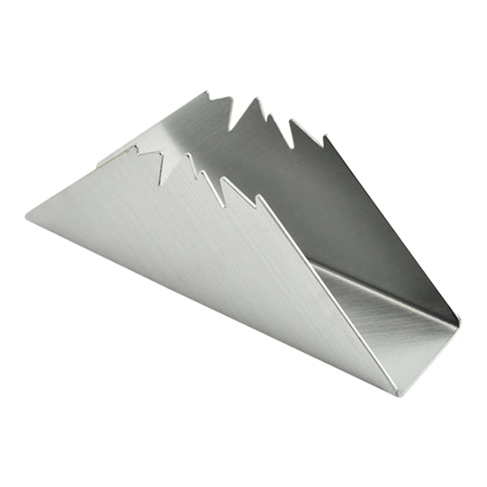 Napkin Holders Notes Organizer Letters for Countertop Club Dinning Room Home Silver