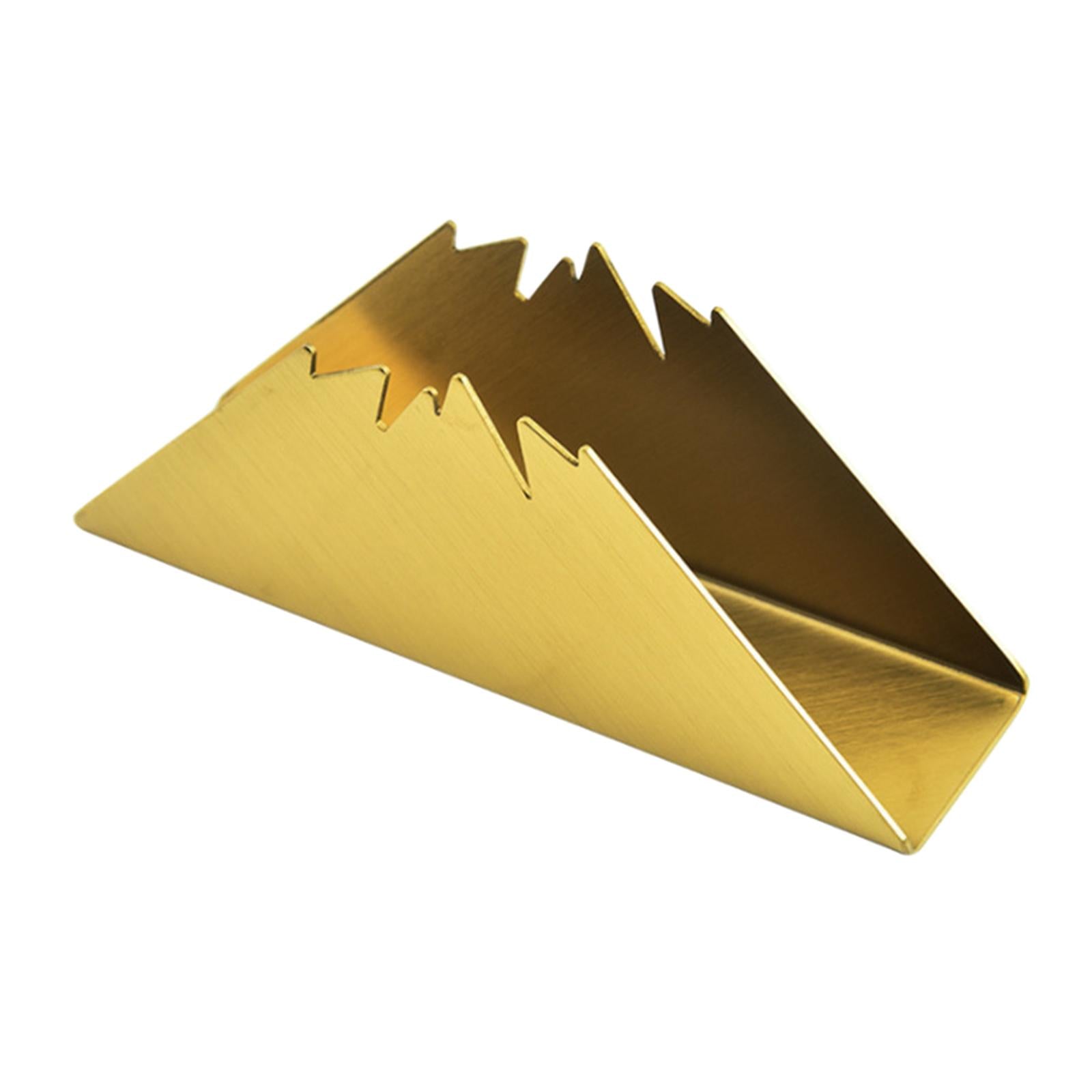 Napkin Holders Notes Organizer Letters for Countertop Club Dinning Room Home Gold
