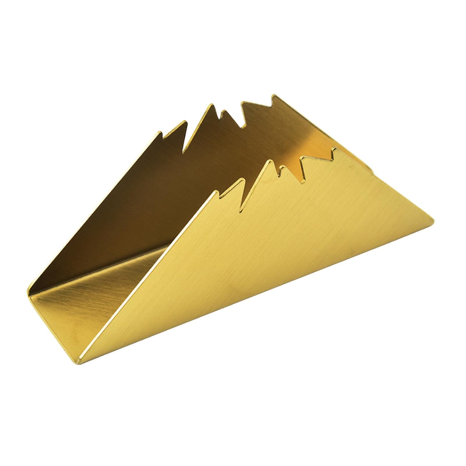 Napkin Holders Notes Organizer Letters for Countertop Club Dinning Room Home Gold