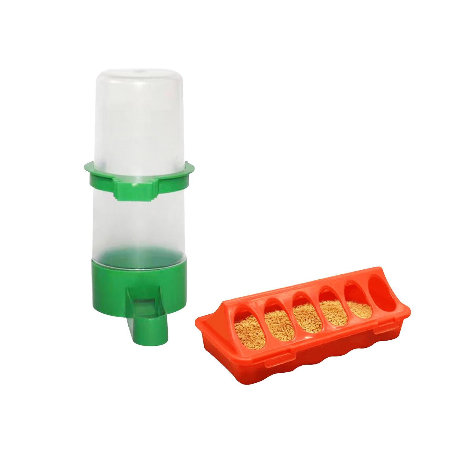 Food and Water Feeder Set Cage Hanging feed Bucket for Small Animals Rabbit Small