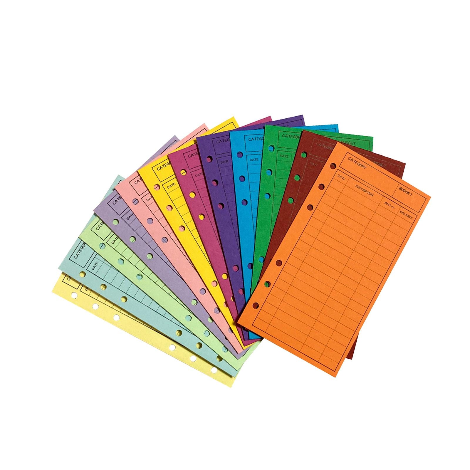 12 Pieces Budgeting Envelopes Cardstock Money Saving Assorted Colors Durable