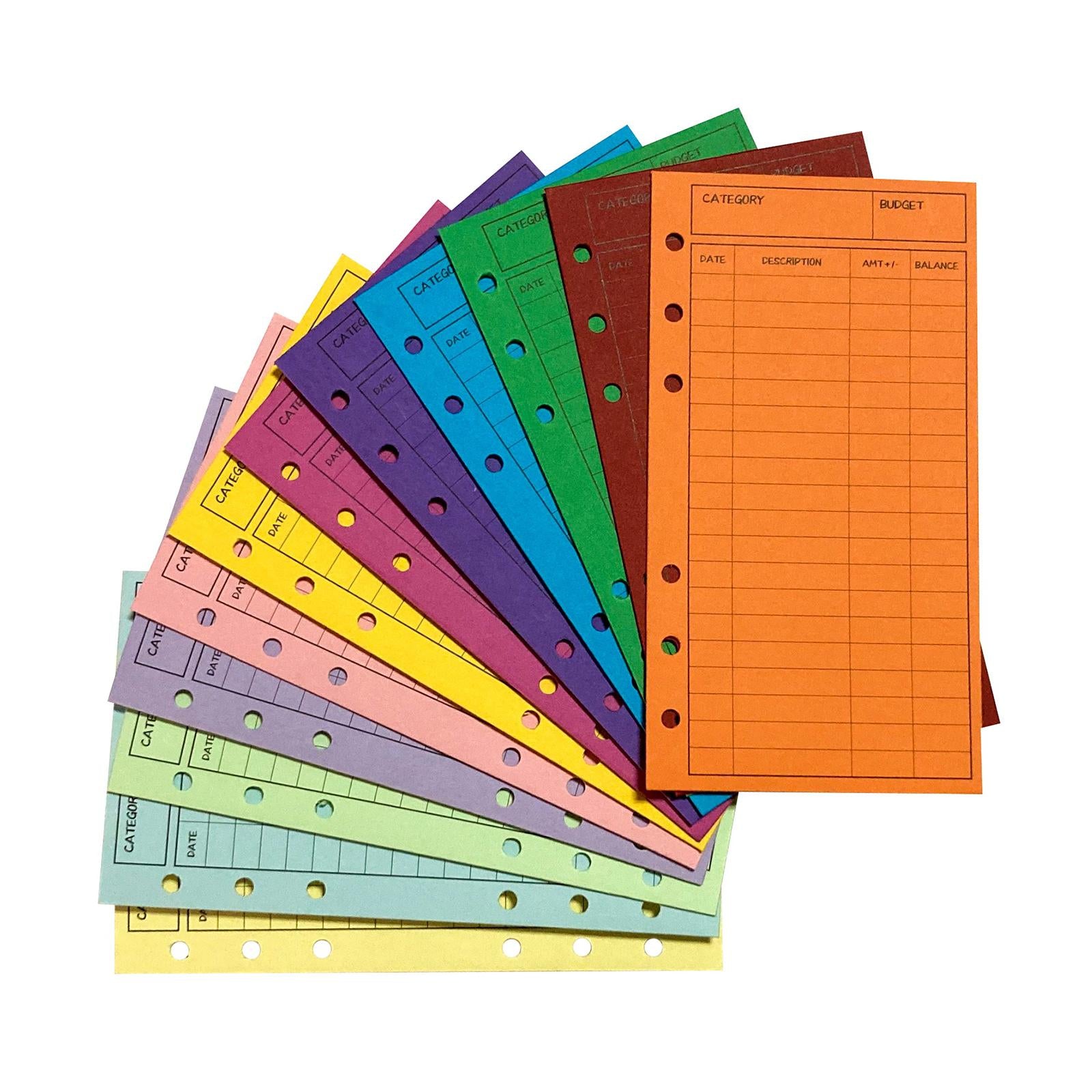 12 Pieces Budgeting Envelopes Cardstock Money Saving Assorted Colors Durable