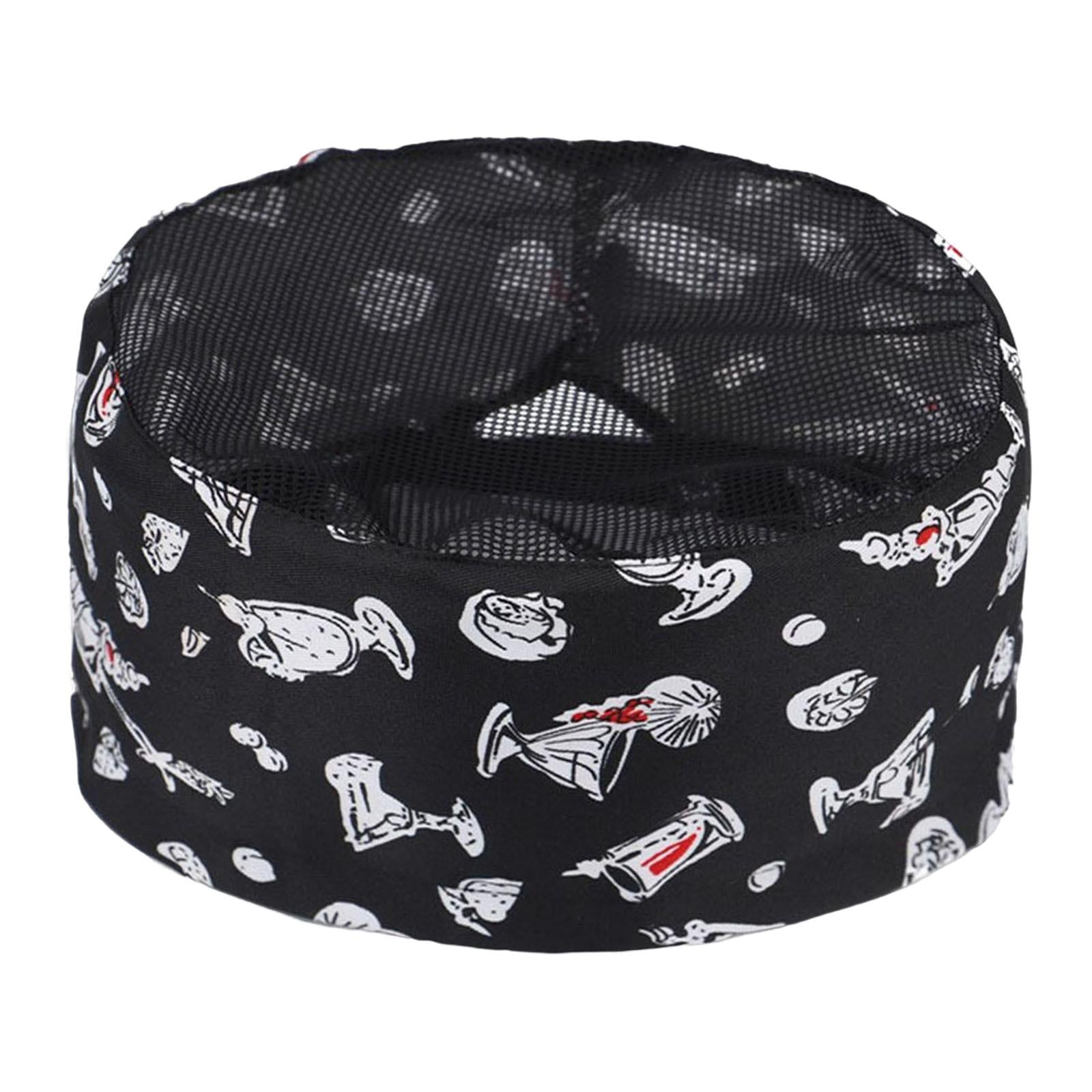 Chef Hat Durable Work Hat Restaurant with Breathable Mesh Kitchen Unisex Style C