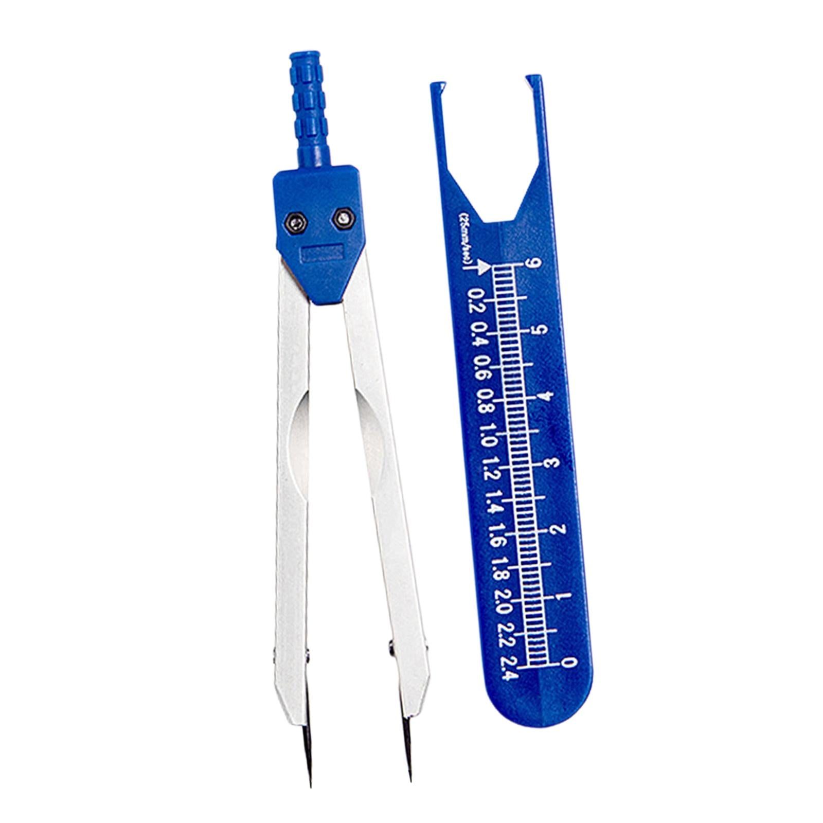 Ecg Caliper Durable with Protector Cover for Nursing Measuring Tool Blue