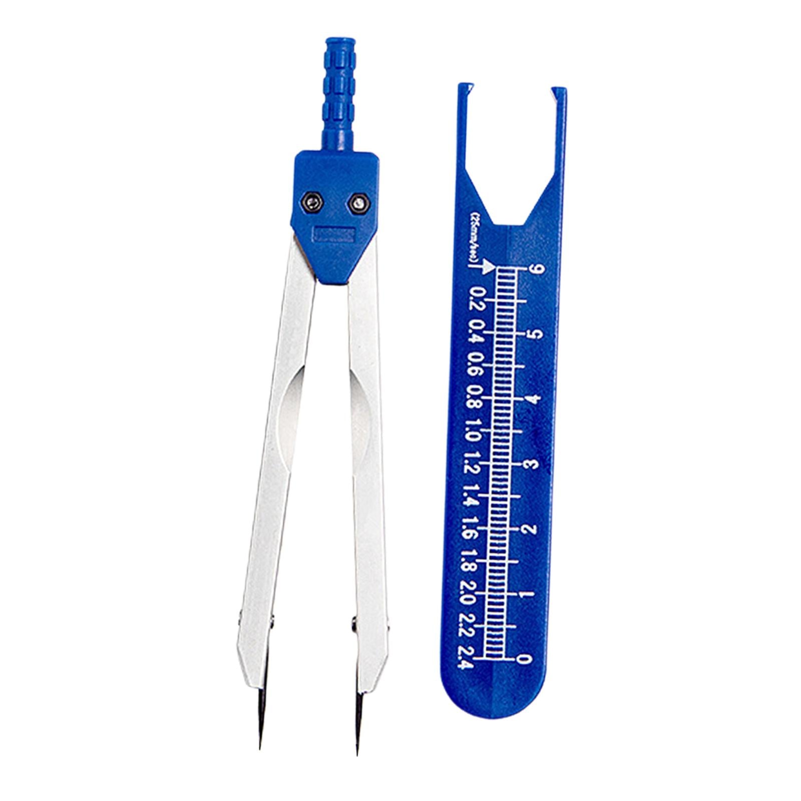 Ecg Caliper Durable with Protector Cover for Nursing Measuring Tool Blue