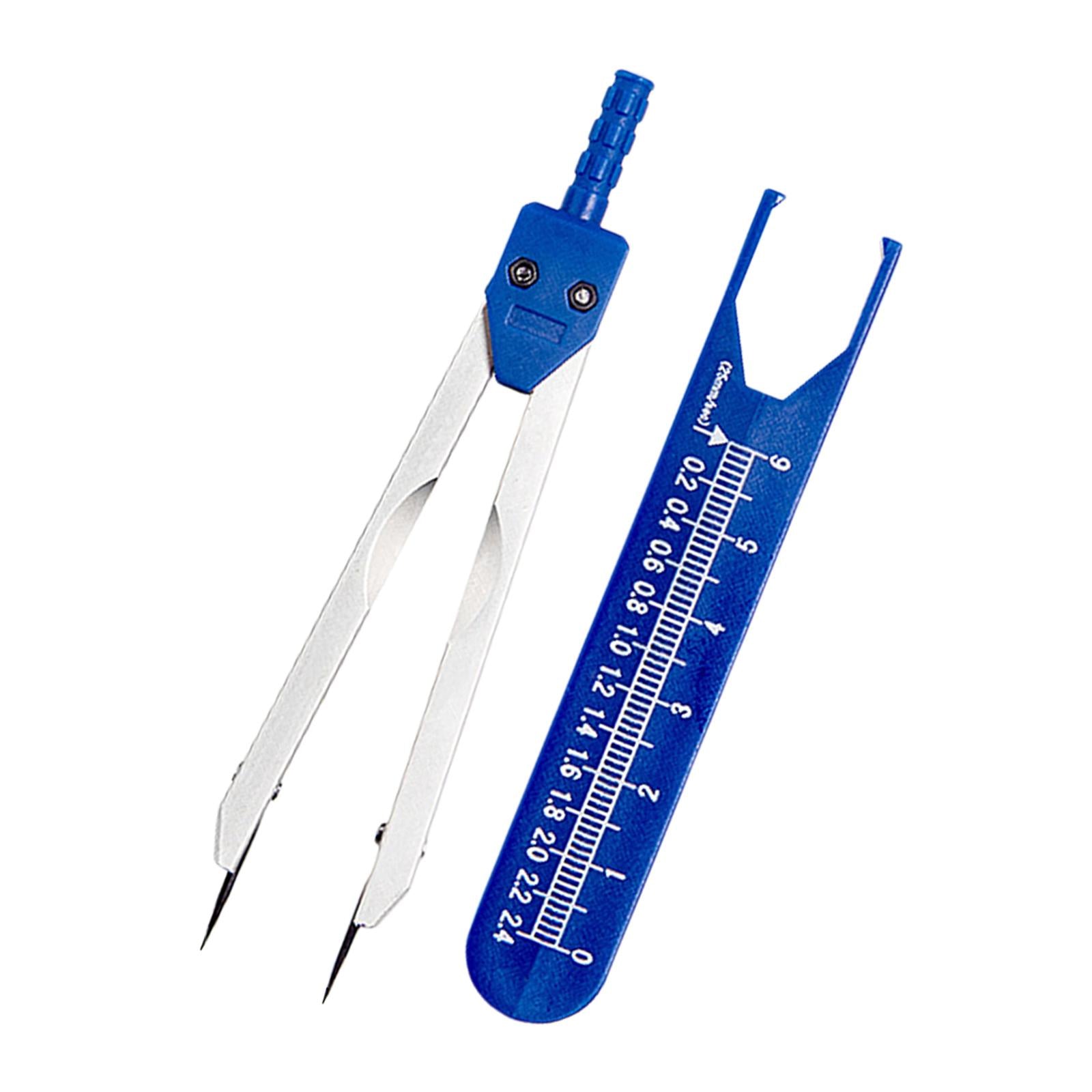 Ecg Caliper Durable with Protector Cover for Nursing Measuring Tool Blue