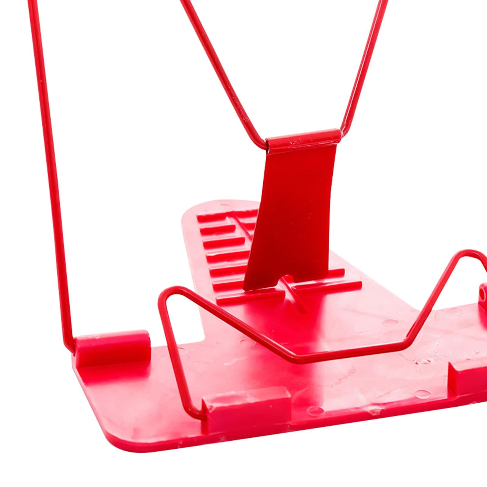 Multipurpose Book Holders Metal Stable Portable for Dormitory Study Tabletop Red