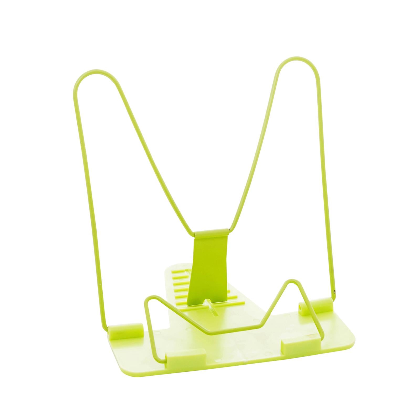 Multipurpose Book Holders Metal Stable Portable for Dormitory Study Tabletop Green