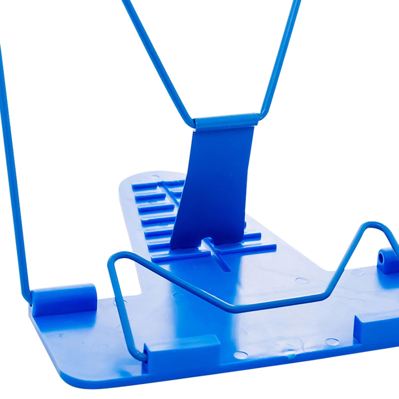 Multipurpose Book Holders Metal Stable Portable for Dormitory Study Tabletop Blue