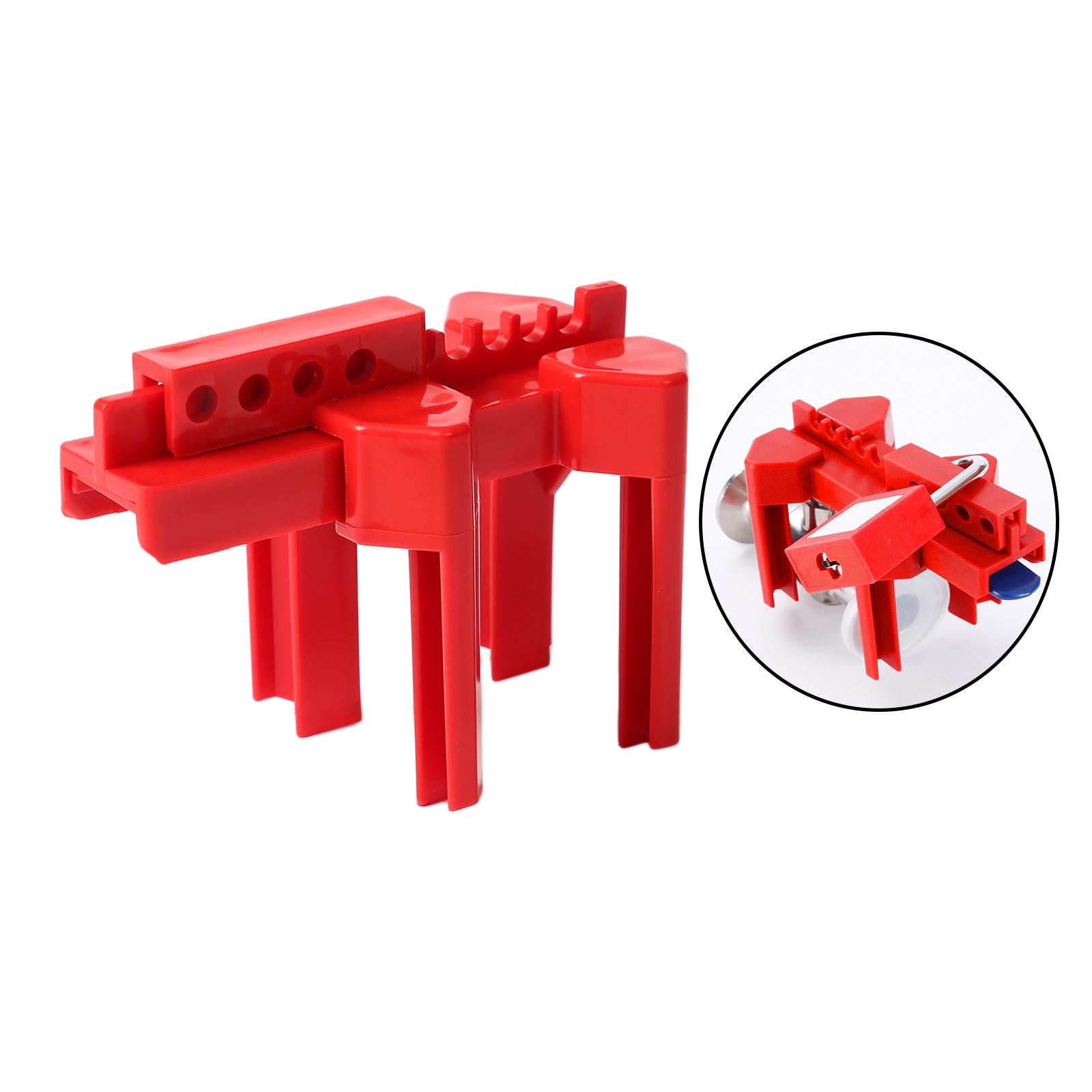 Valve Lock Adjustable Gate Valve Lockout Pipeline Red Practical Durable