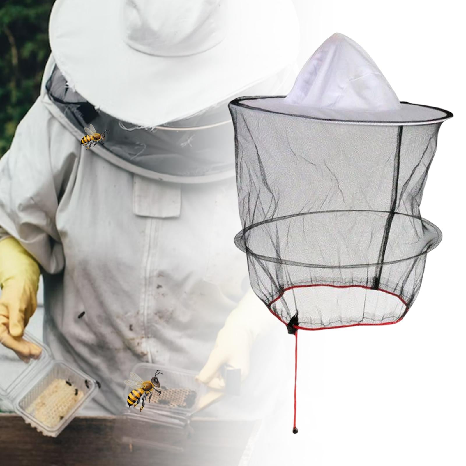 Beekeeper Hat with Mesh Veil Adjustable Strap Bee Keeping Supplies Anti Bee