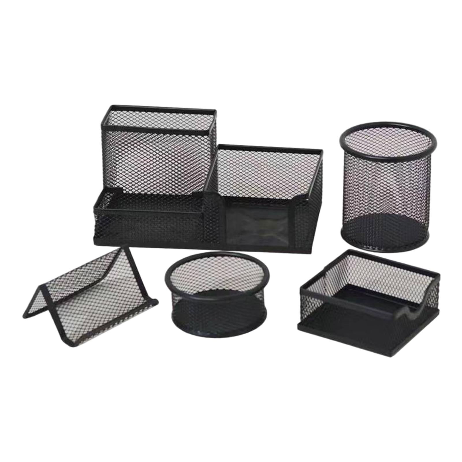 Mesh Desk Organizers Stationery Organizer Large Capacity for Home