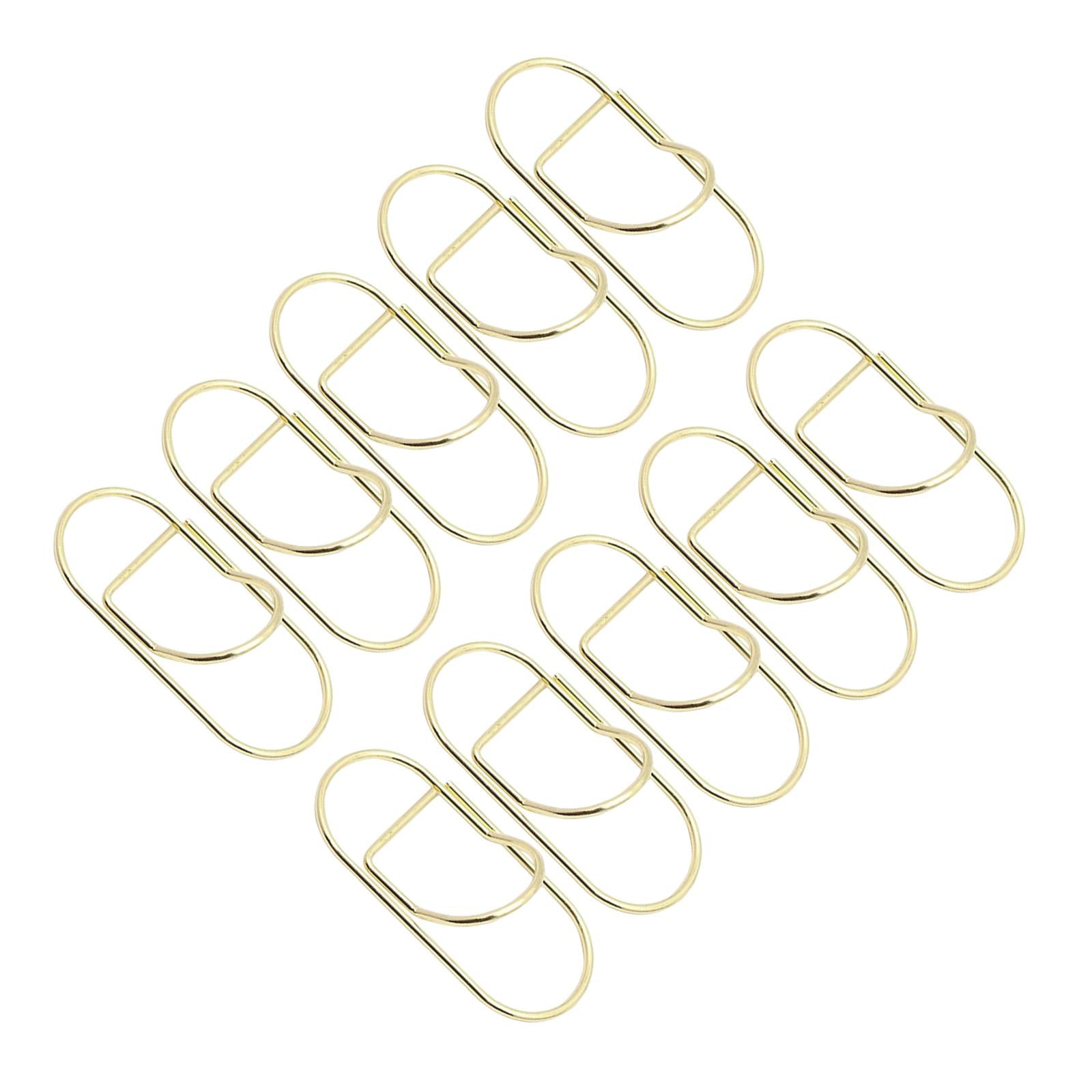 10x Paper Clips Metal Pen holder Portable for Graduation Birthday 23mmx60mm
