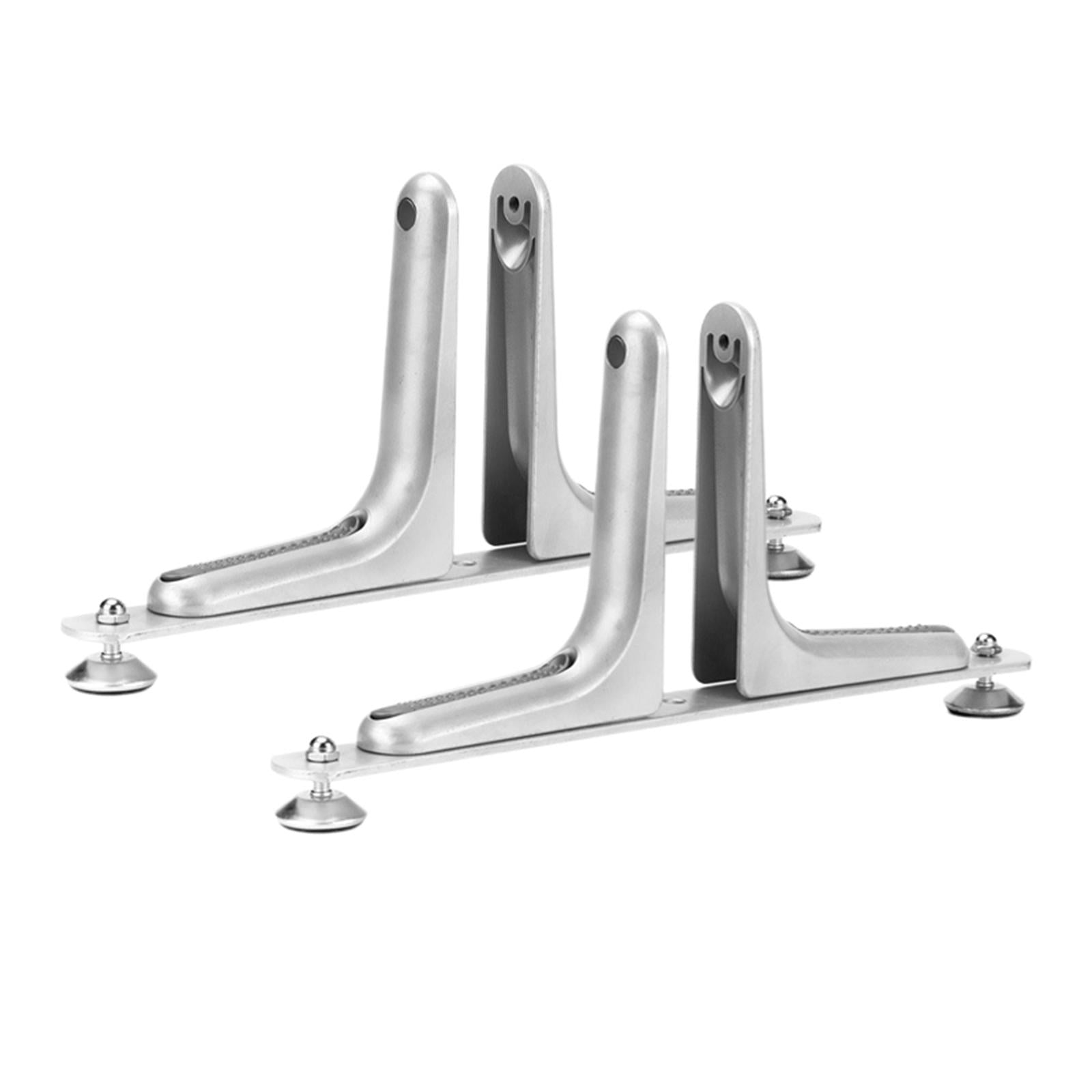 2Pcs Room Divider Holder Feet Aluminum Alloy for Warehouse Bathroom Style A