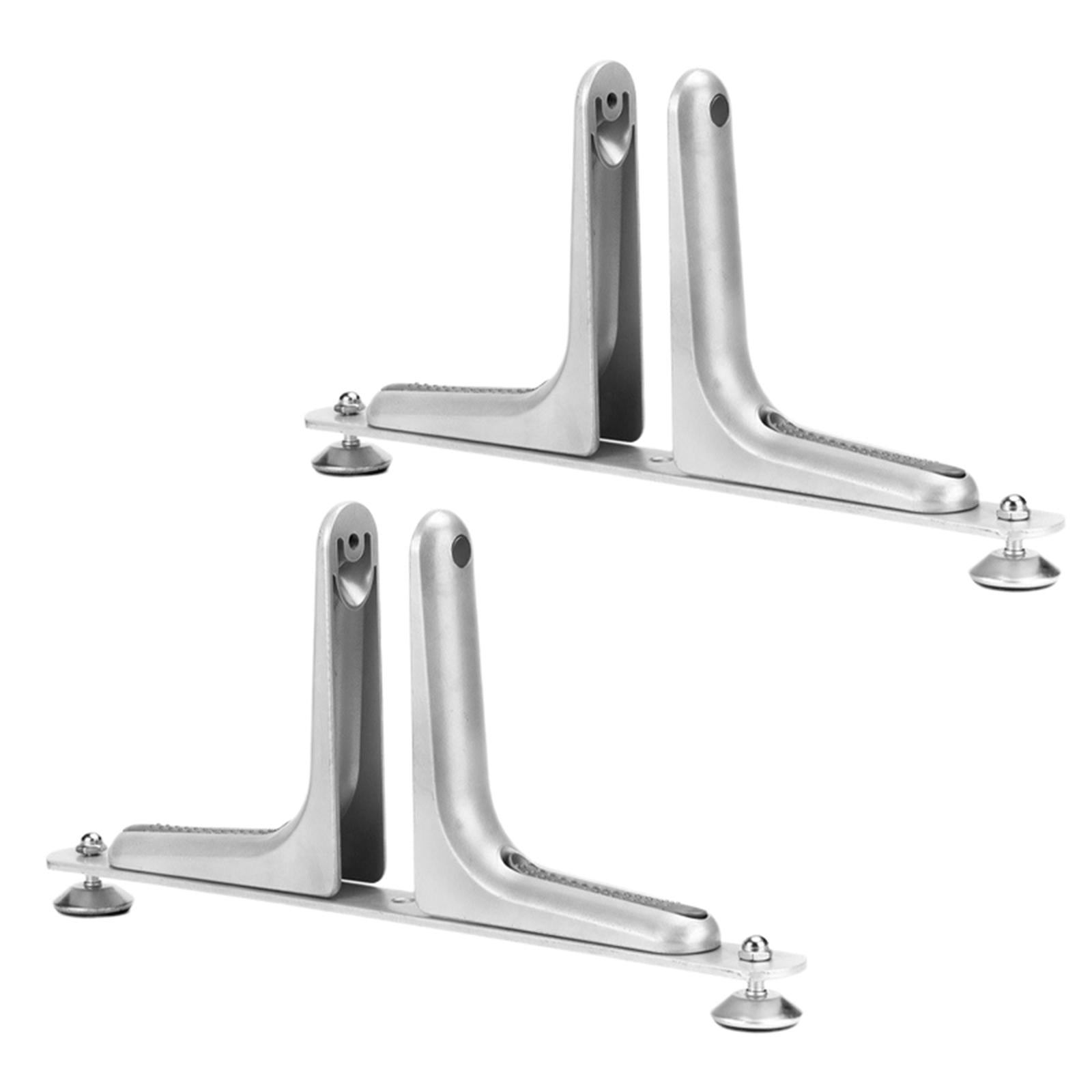 2Pcs Room Divider Holder Feet Aluminum Alloy for Warehouse Bathroom Style A