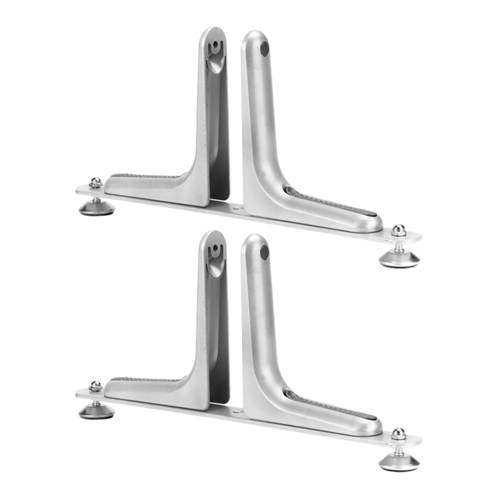 2Pcs Room Divider Holder Feet Aluminum Alloy for Warehouse Bathroom Style A