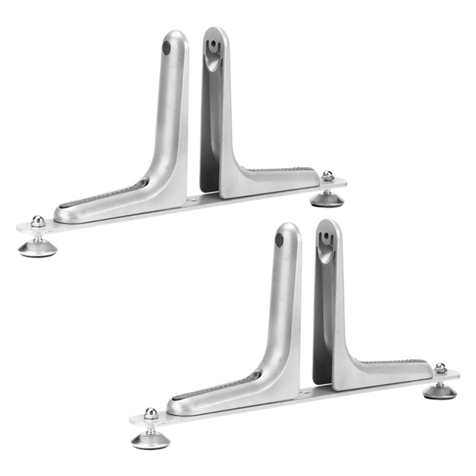 2Pcs Room Divider Holder Feet Aluminum Alloy for Warehouse Bathroom Style A