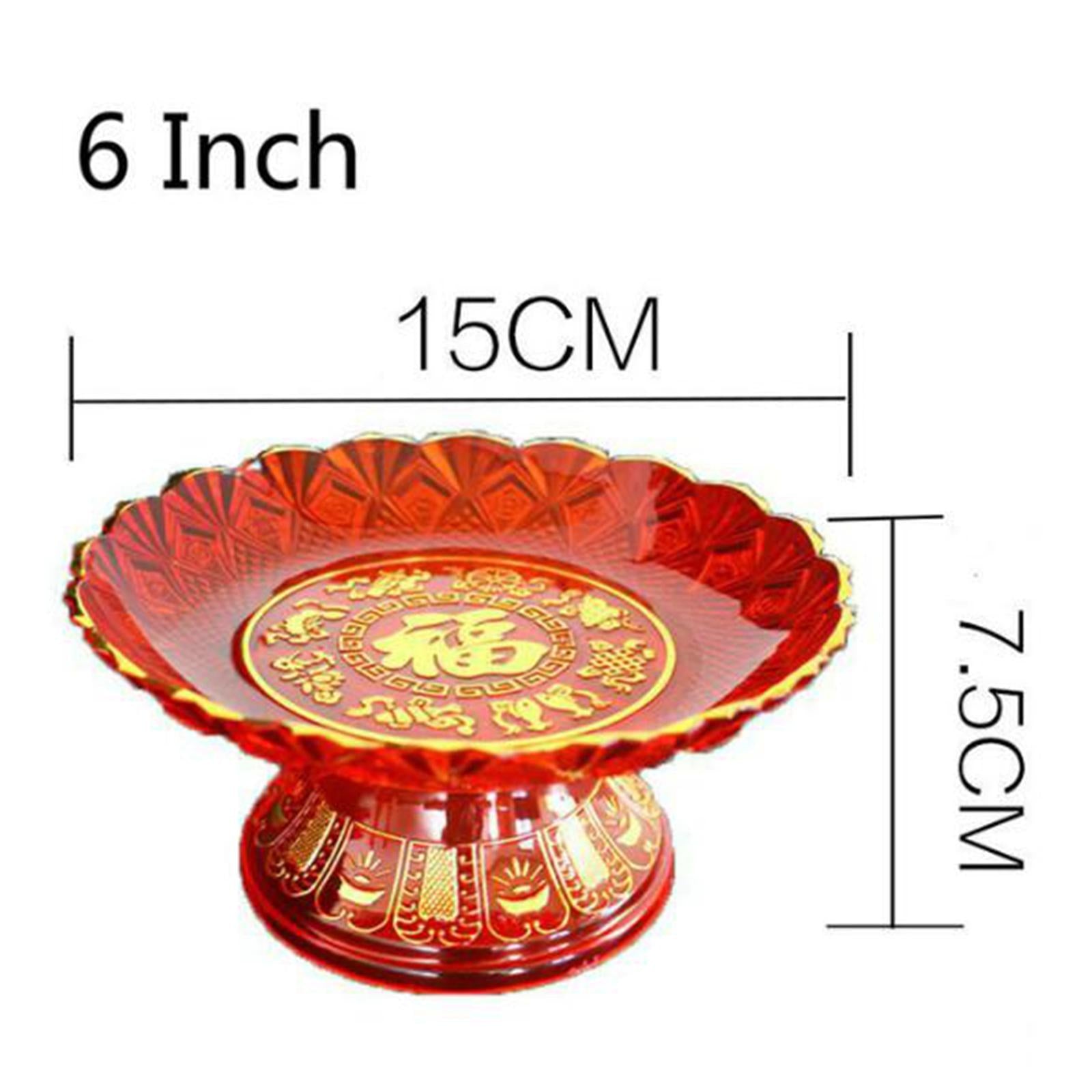 Fruit Tray Multifunctional Ornament Durable Convenient for Desktop Household 6 inch