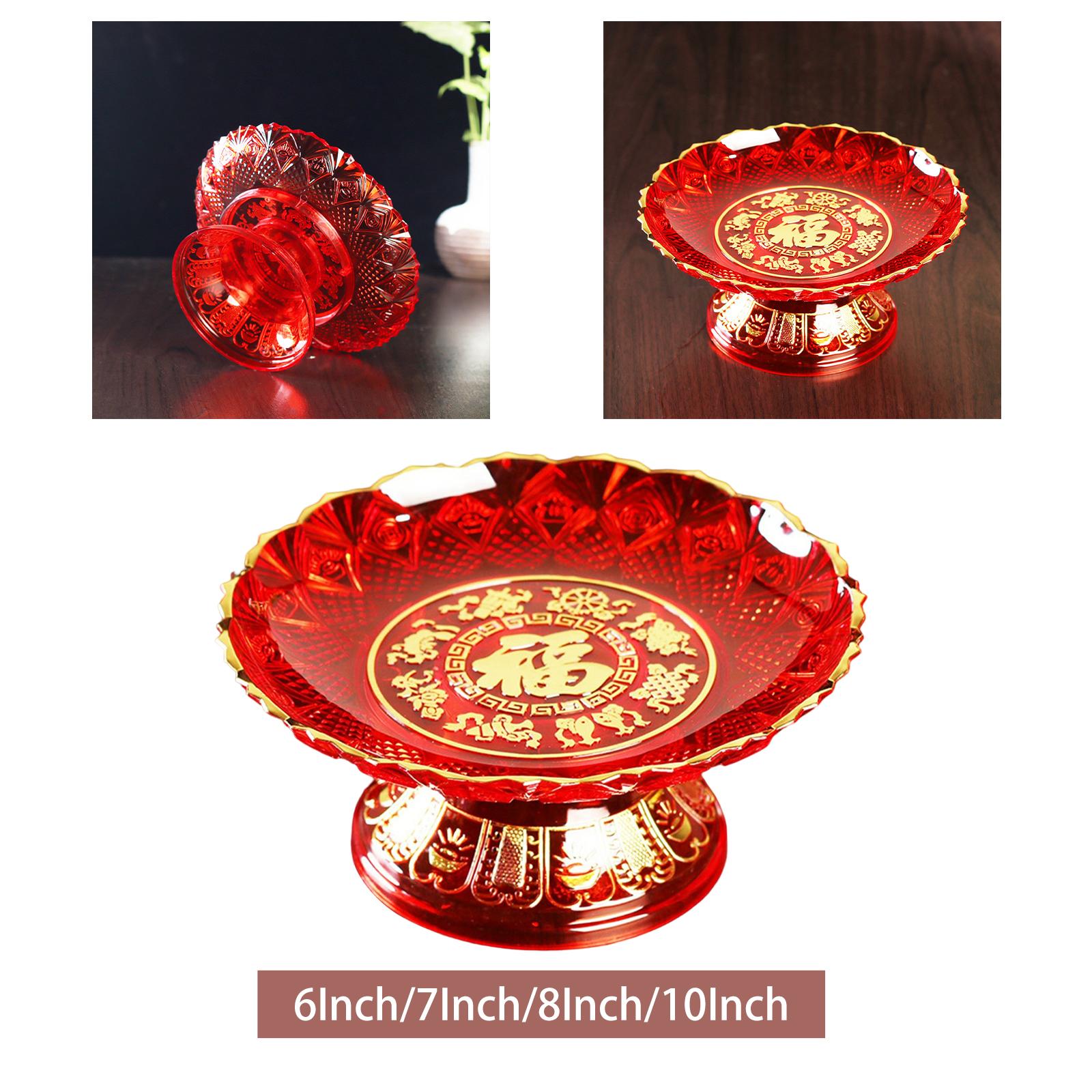 Fruit Tray Multifunctional Ornament Durable Convenient for Desktop Household 6 inch