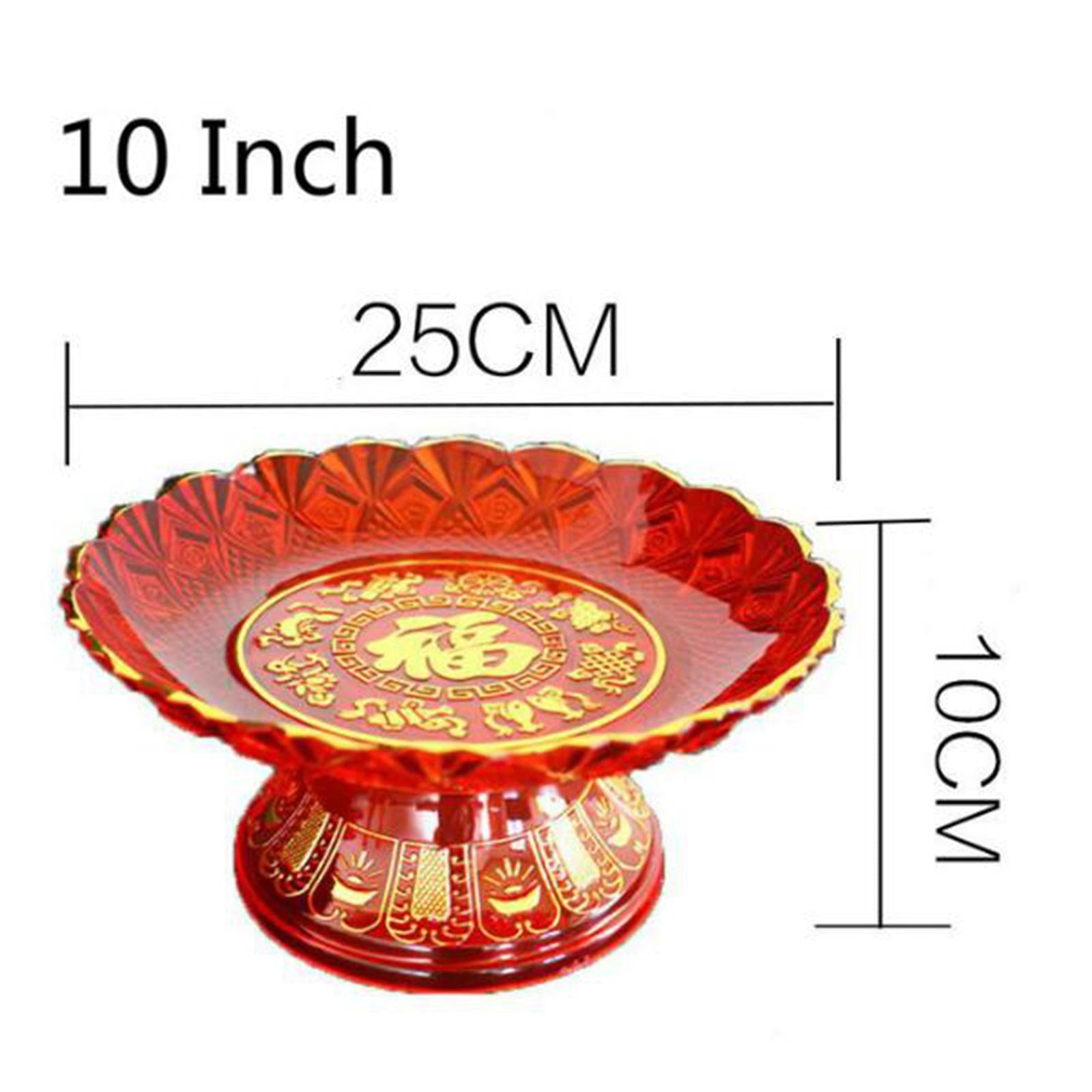 Fruit Tray Multifunctional Ornament Durable Convenient for Desktop Household 10 inch
