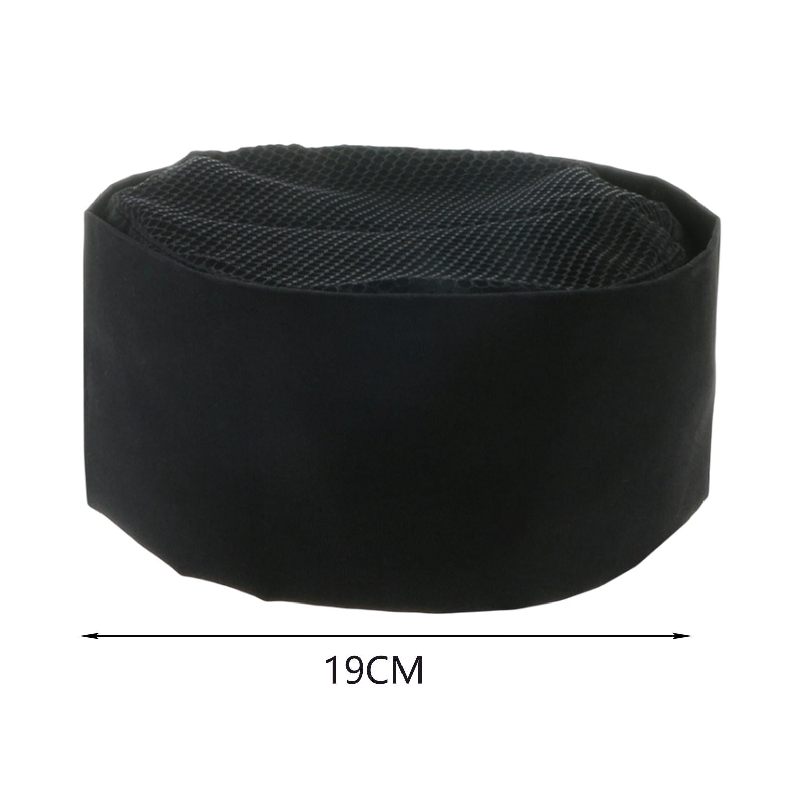 Japanese Cooking Hat Food Service Protective Hat for Restaurant Bakery Black