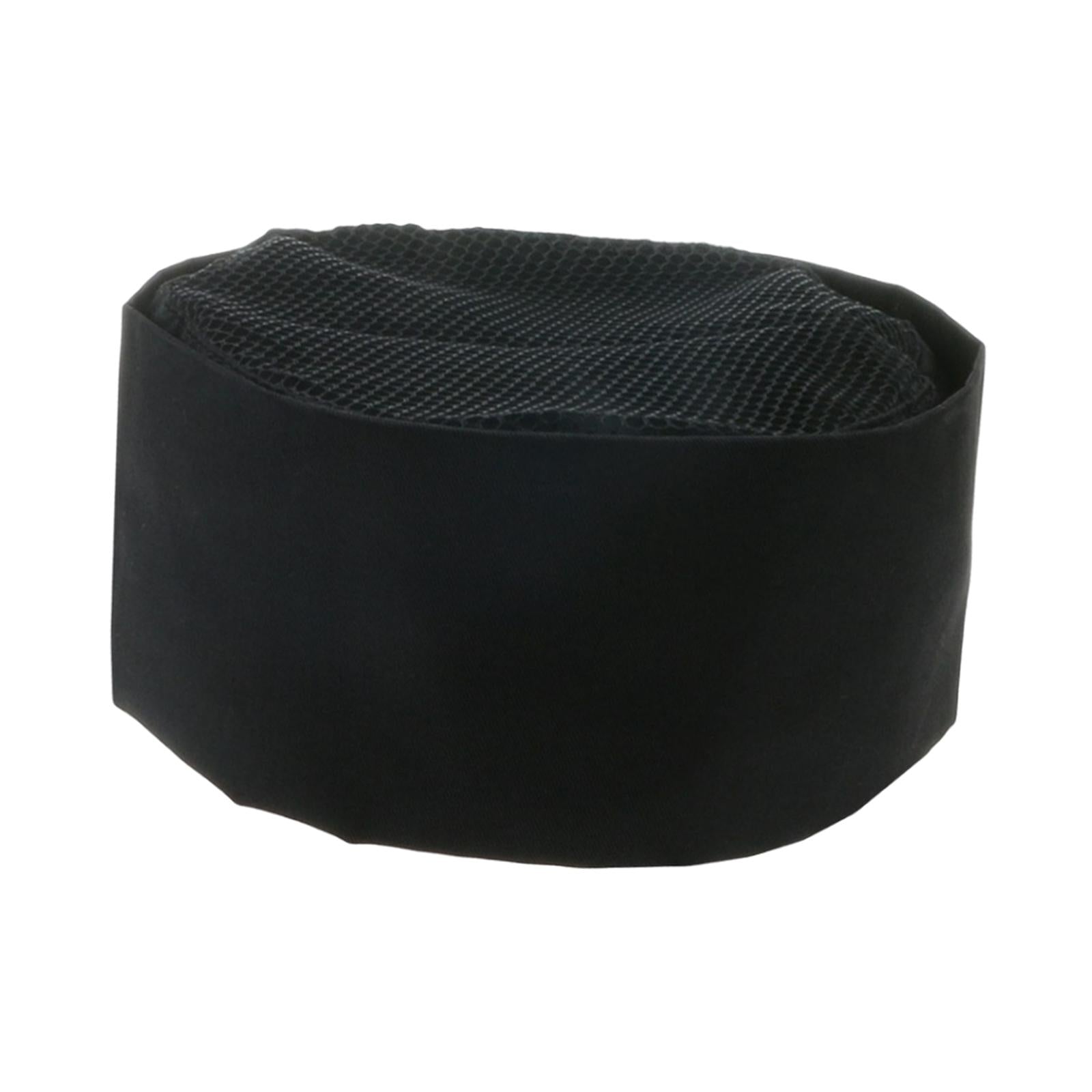 Japanese Cooking Hat Food Service Protective Hat for Restaurant Bakery Black