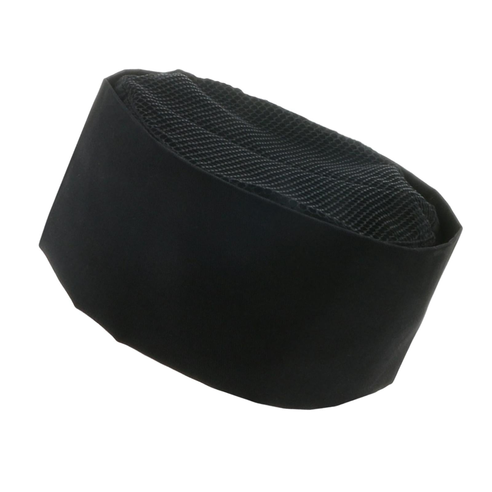 Japanese Cooking Hat Food Service Protective Hat for Restaurant Bakery Black