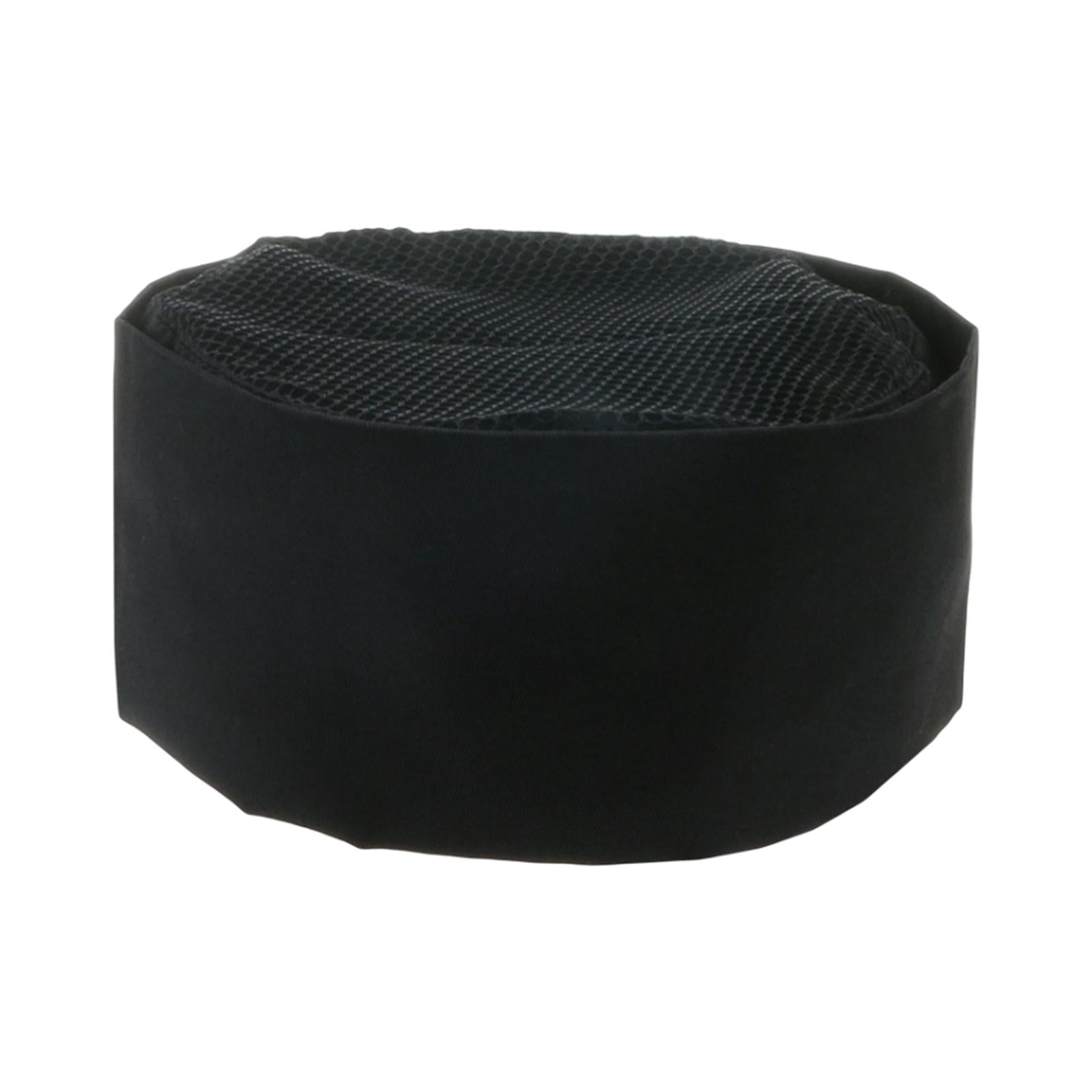 Japanese Cooking Hat Food Service Protective Hat for Restaurant Bakery Black