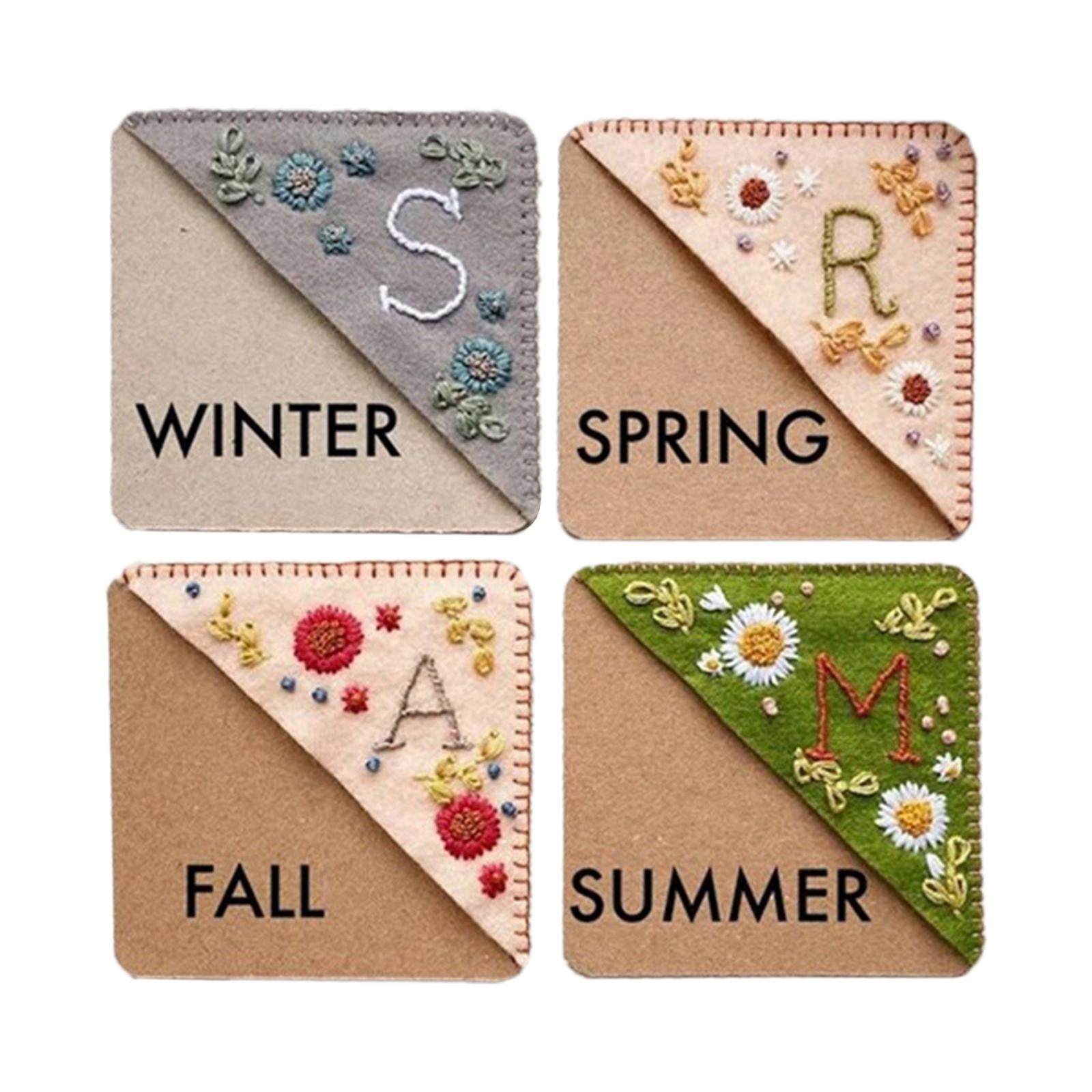 Handmade Corner Bookmark Corner Book Marks Page Clip for Kids Men Gifts Letter R