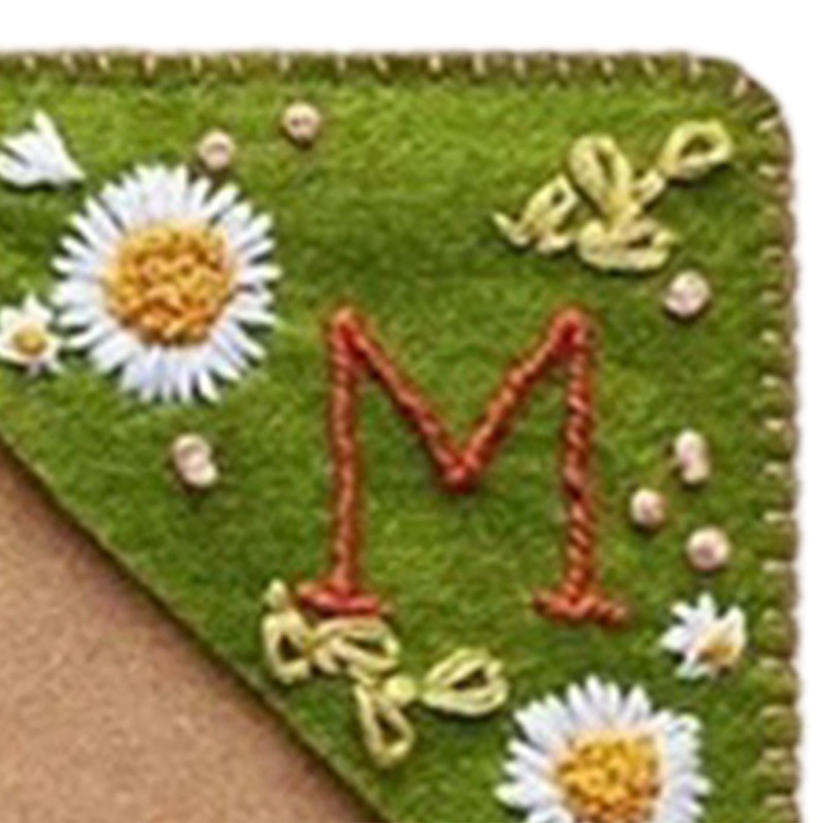 Handmade Corner Bookmark Corner Book Marks Page Clip for Kids Men Gifts Letter M