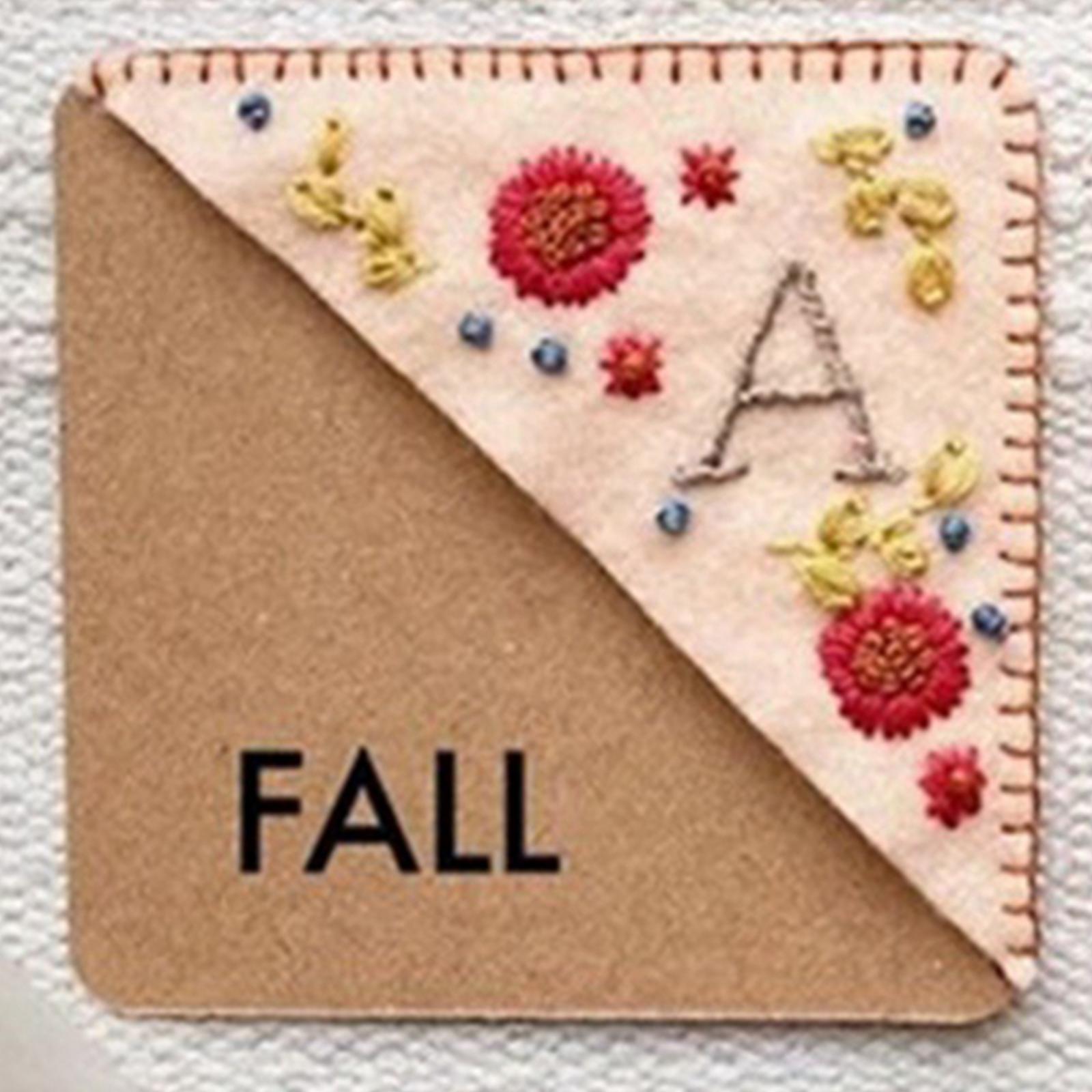 Handmade Corner Bookmark Corner Book Marks Page Clip for Kids Men Gifts Letter A