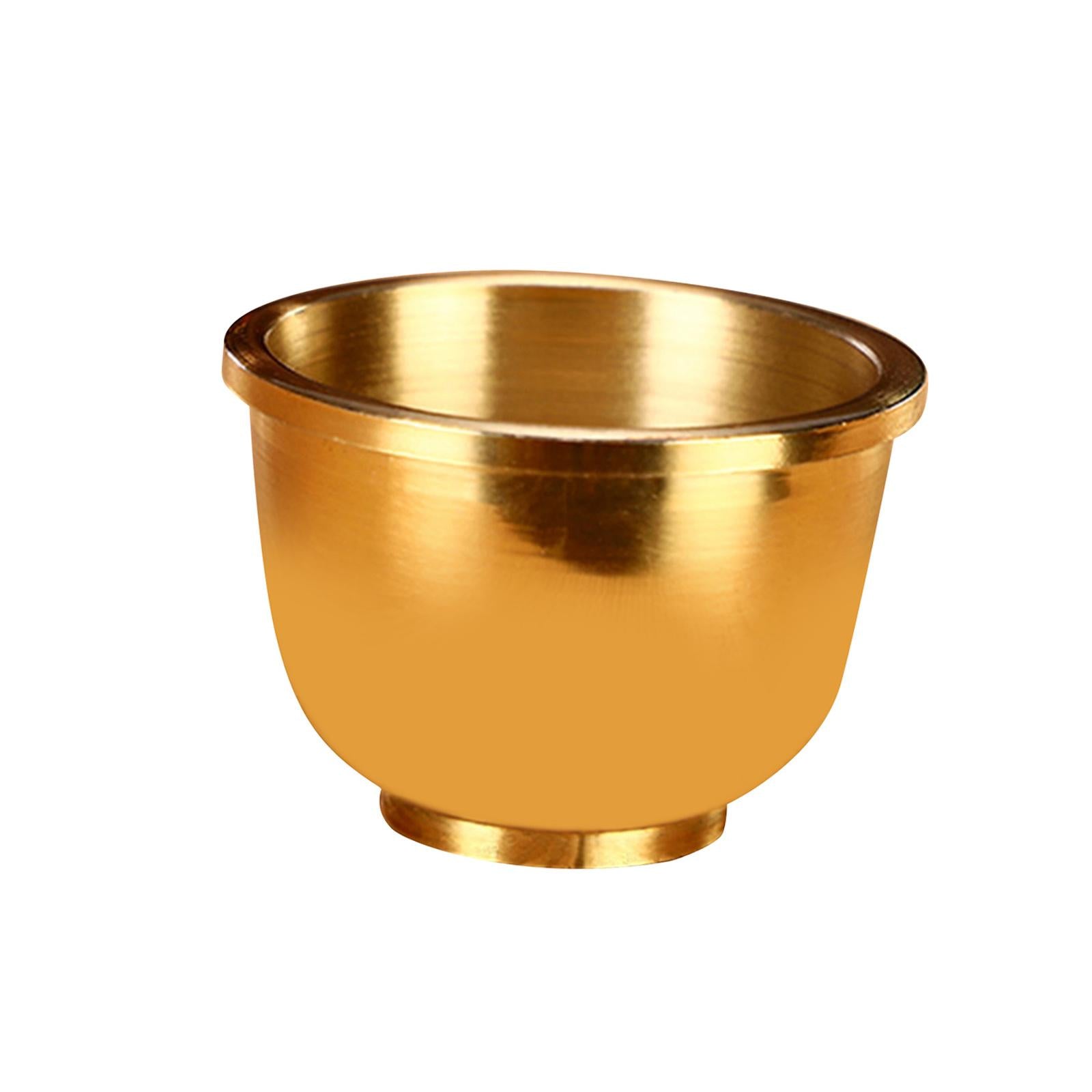 Brass Cup Buddha Cups Buddhism Water Cup Handmade for Desktop Household S