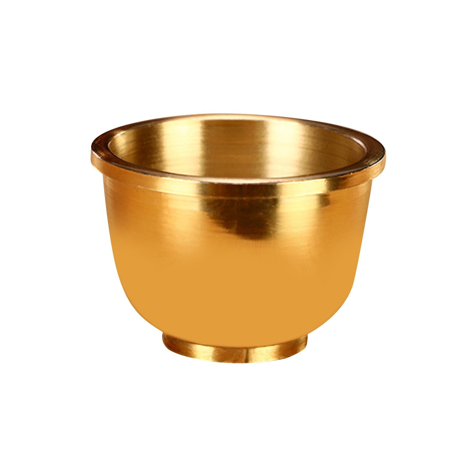 Brass Cup Buddha Cups Buddhism Water Cup Handmade for Desktop Household S