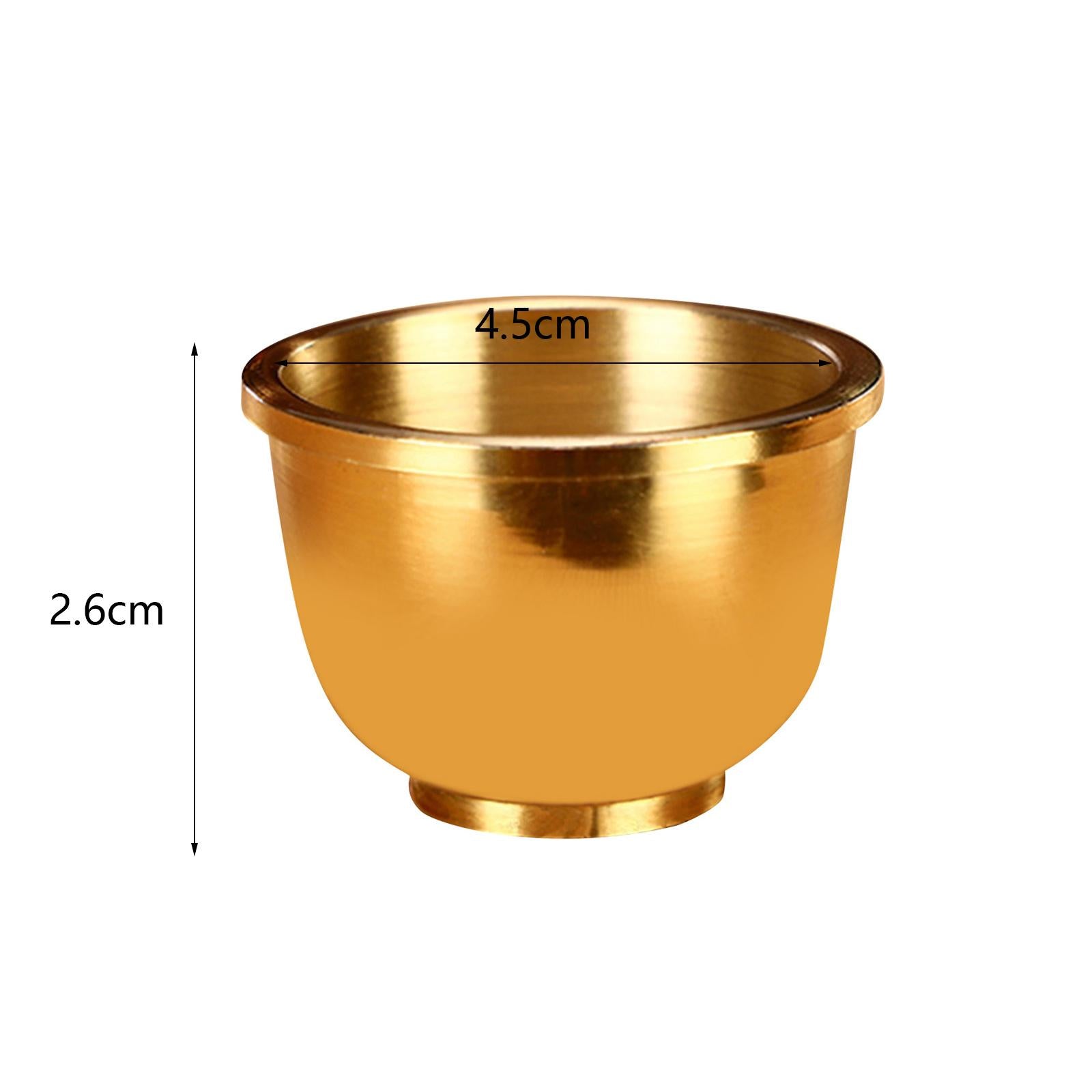 Brass Cup Buddha Cups Buddhism Water Cup Handmade for Desktop Household S