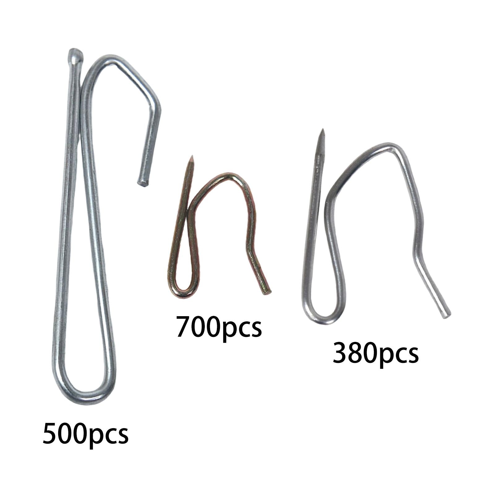 Drapery Hooks Pins Curtain Hook Pinch Pleat Hooks for Shower Window Door 500PCS