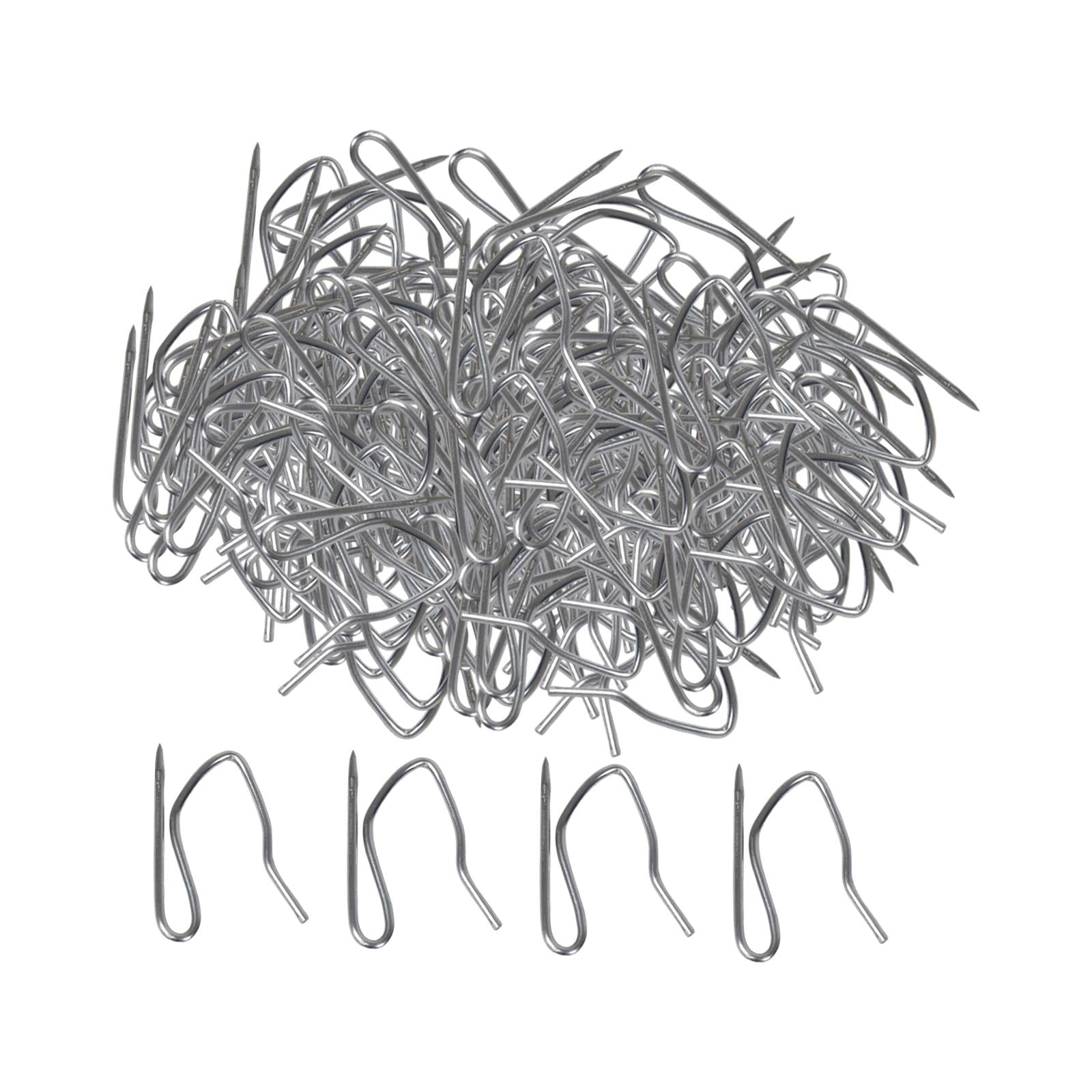 Drapery Hooks Pins Curtain Hook Pinch Pleat Hooks for Shower Window Door 380PCS