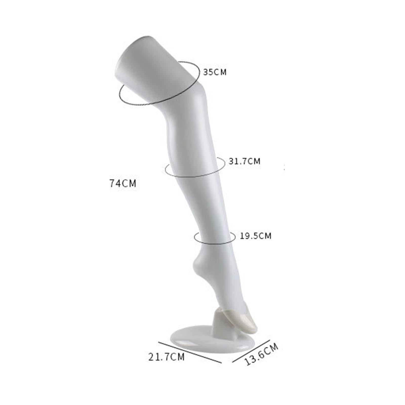 Freestanding Women Leg Models Have Long Legs Display Socks Tool for Women White